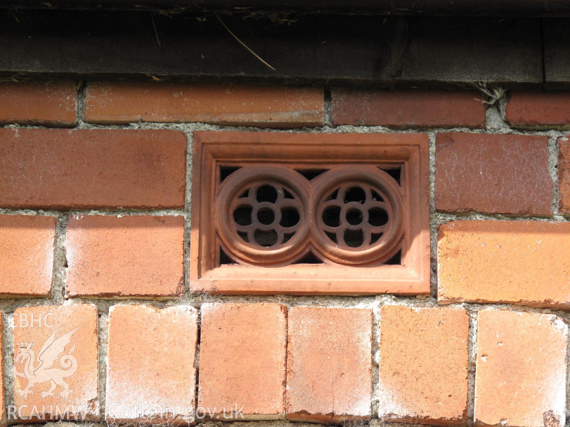 North range of outbuildings (nprn 408947) detail of ventilator.