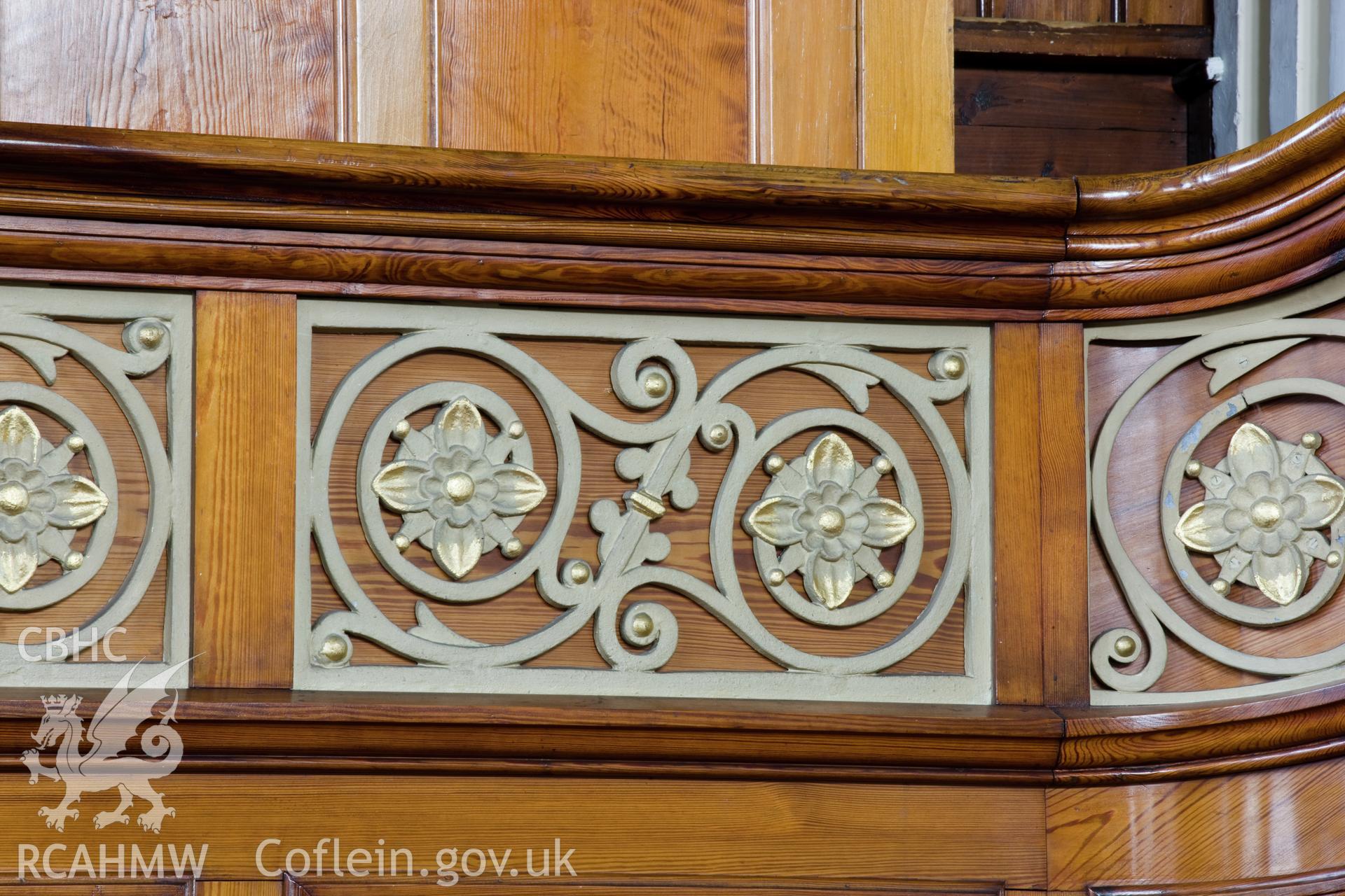 Detail of balcony decoration.