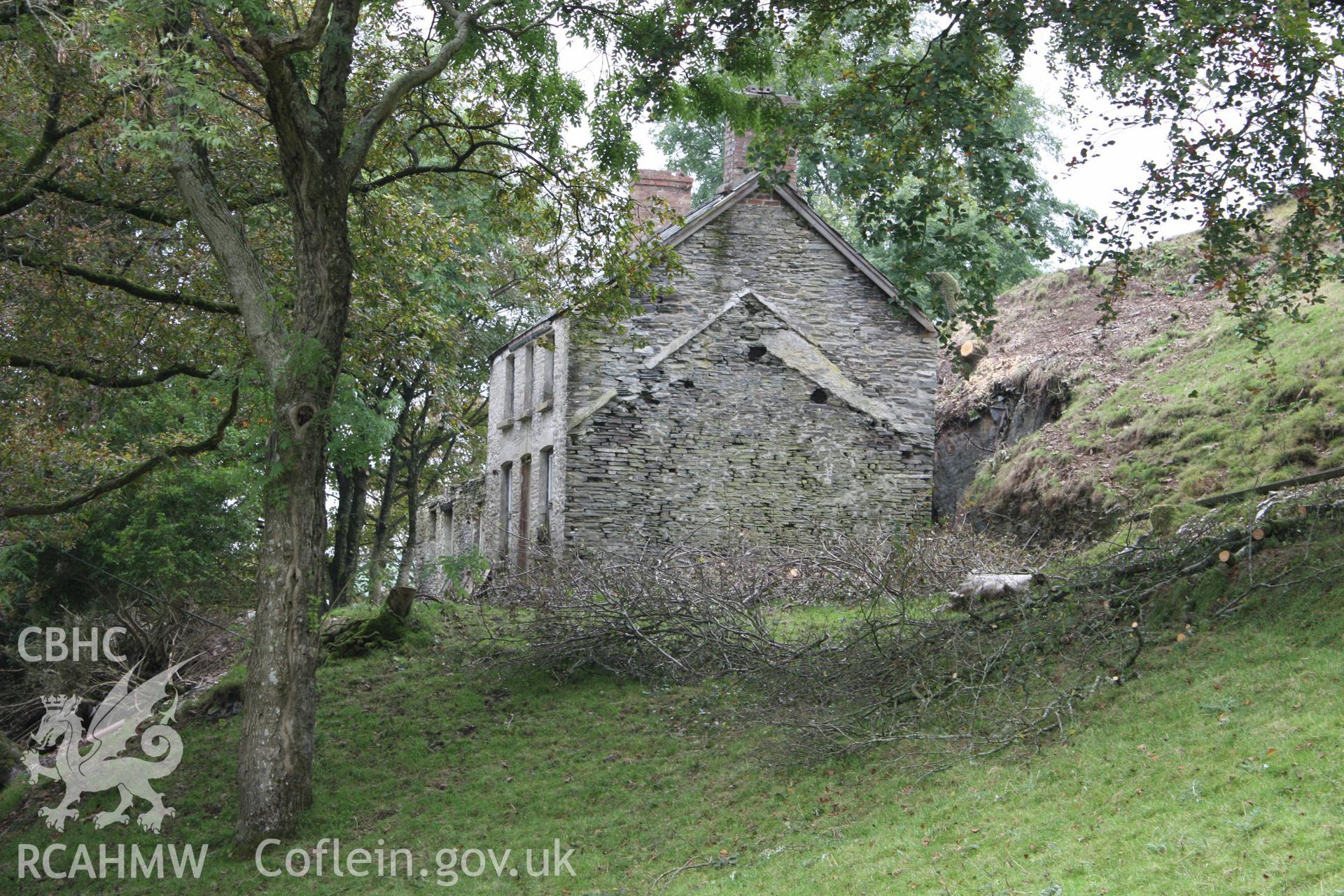Exterior, view of cottage from the east.