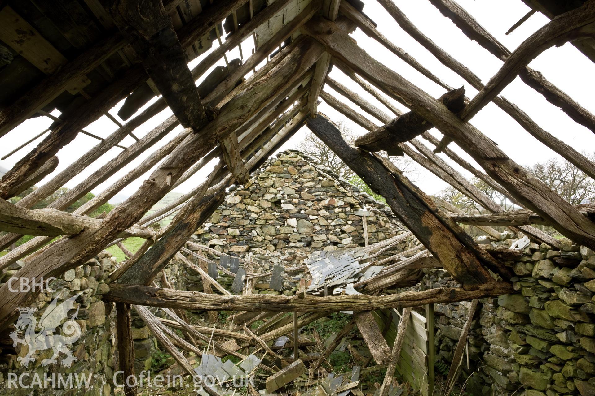 Interior from the field hay entry.