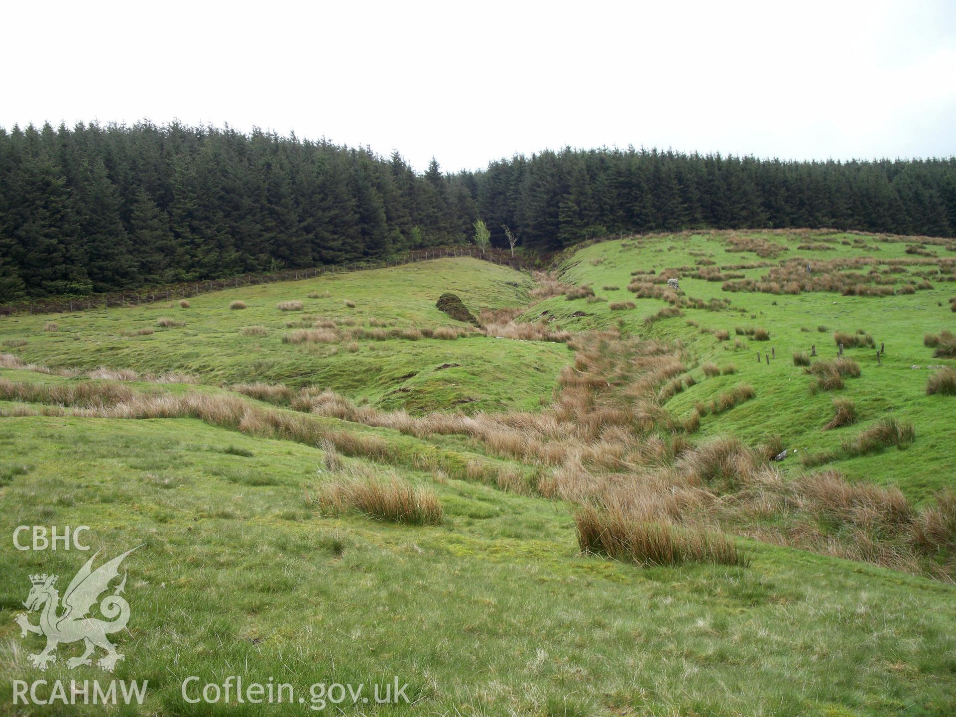 Hafod Nant y griafolen  General view showing the location and looking east up the river.
