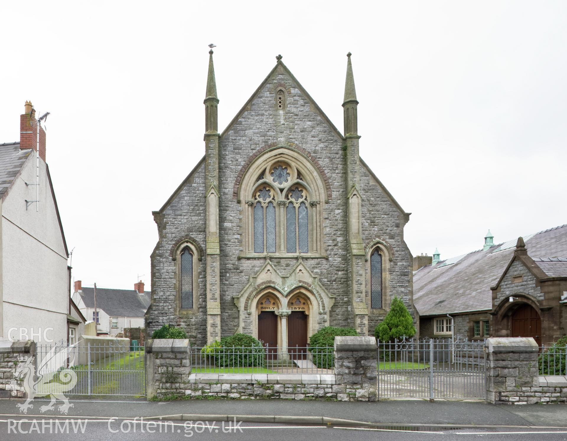 Main facade from the east.