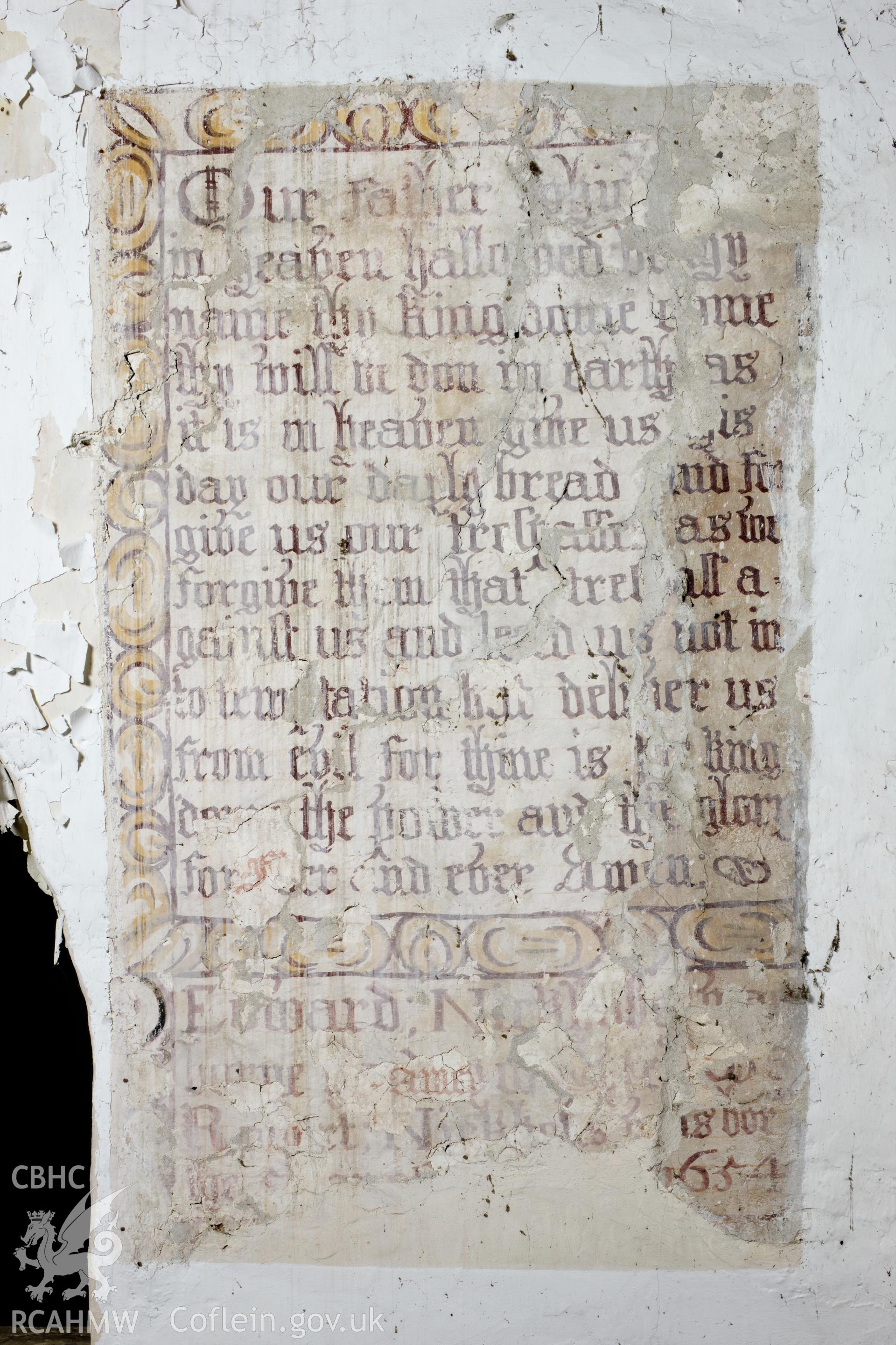 Wall painting on right of chancel arch.