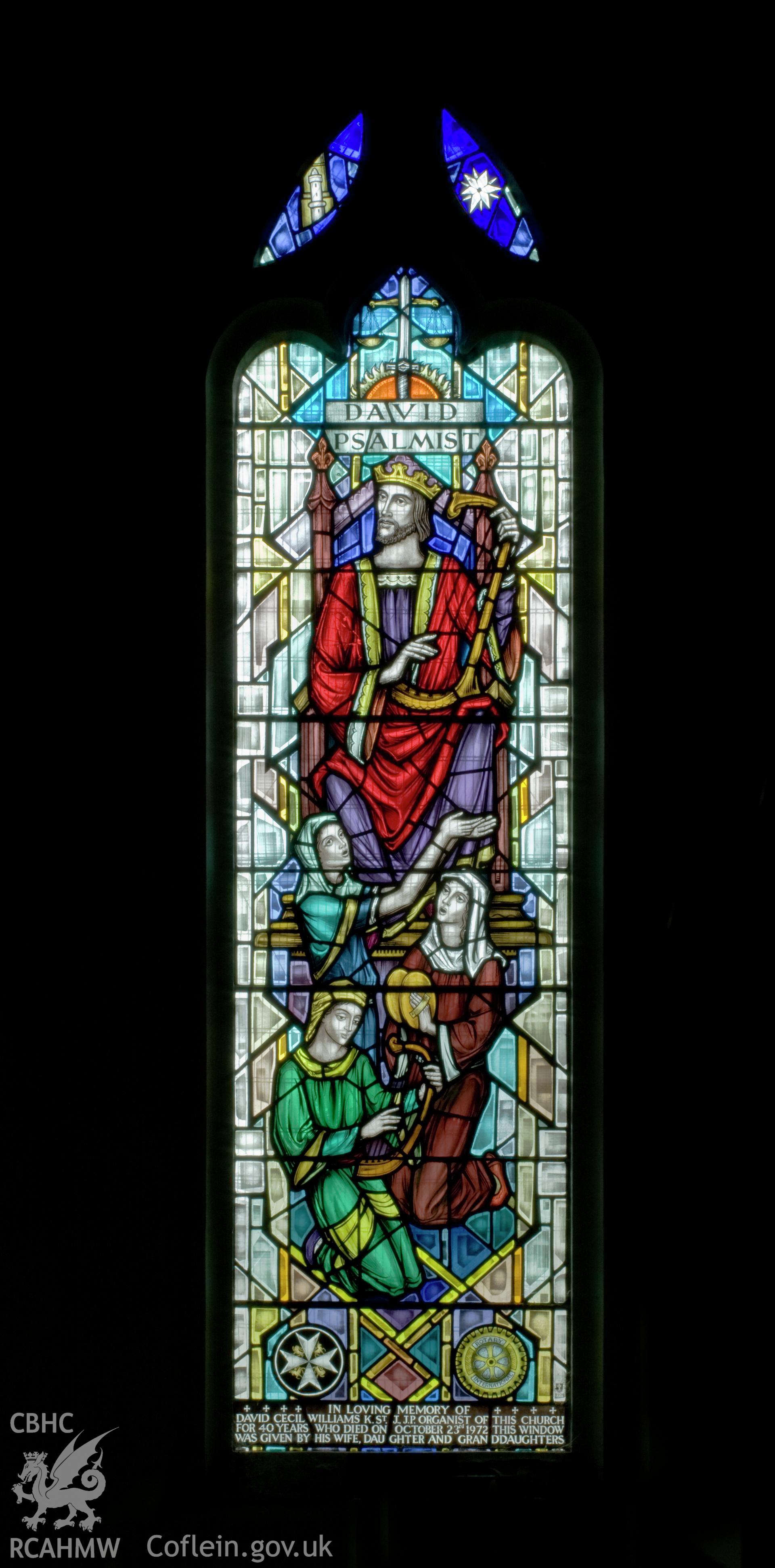 Stained glass windows.