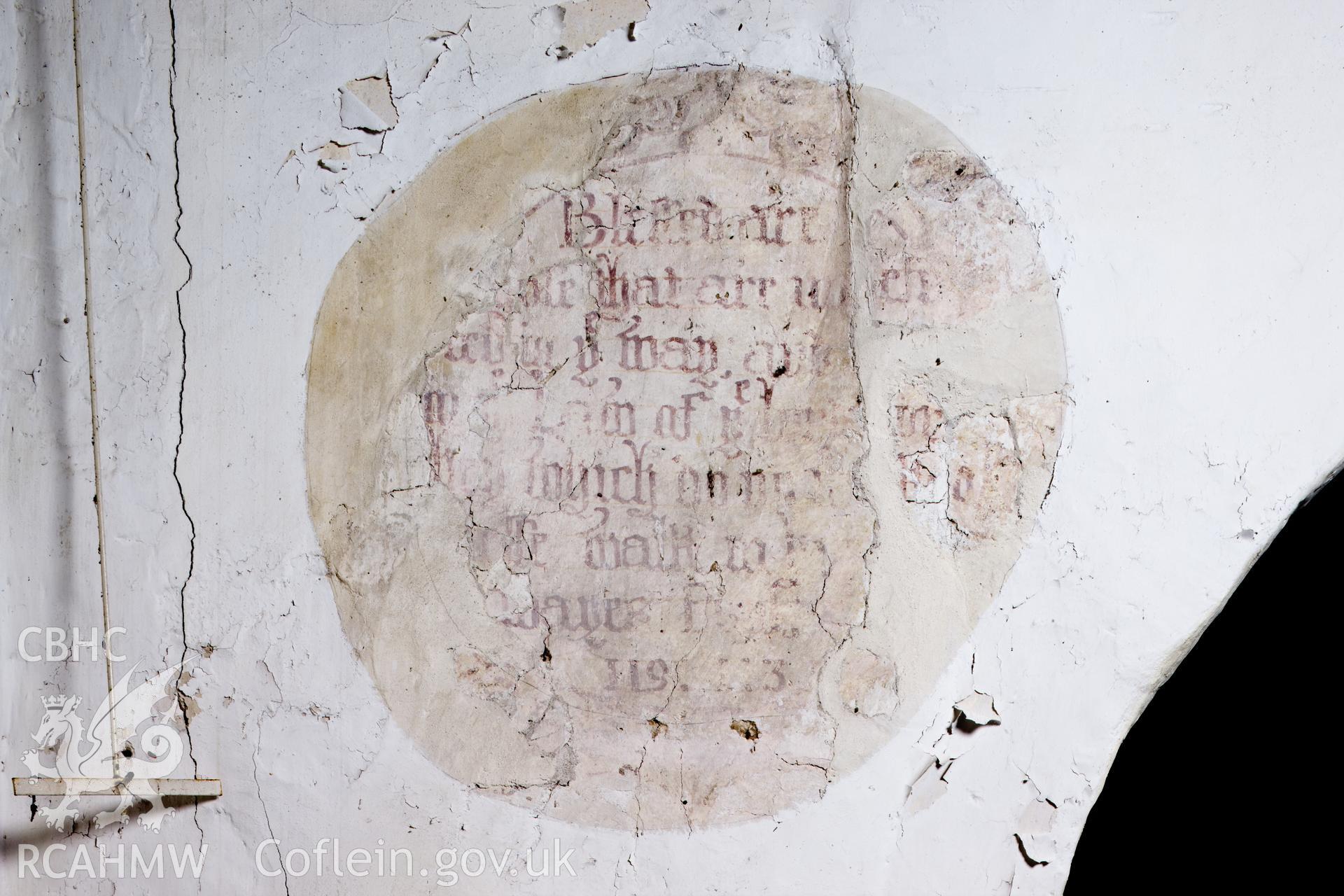 Wall painting on left of chancel arch.