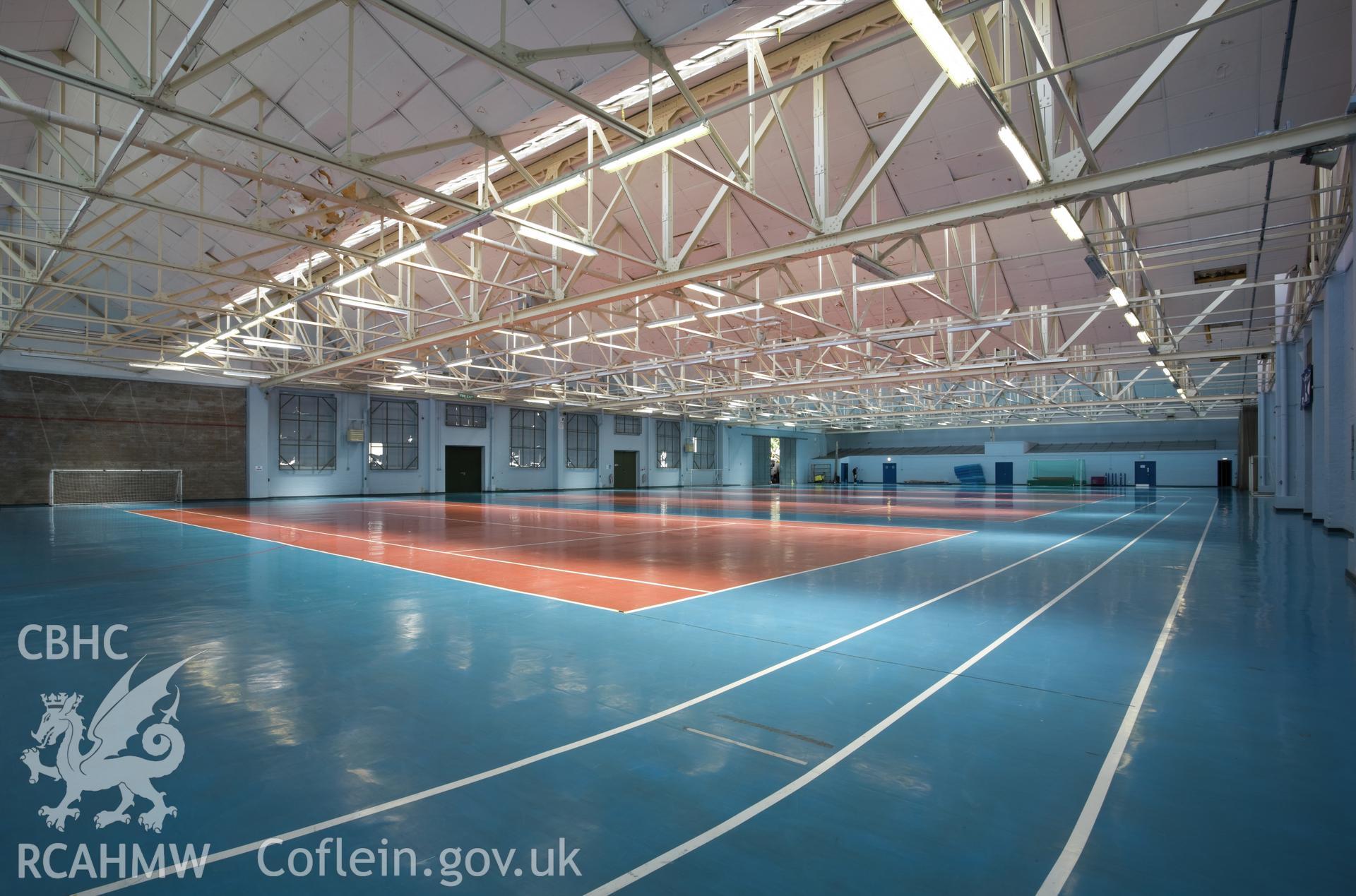 (354)Gymnasium, running track.