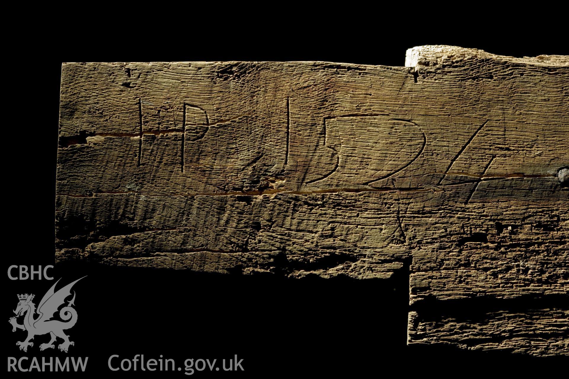 Date inscribed beam, I P 1524.