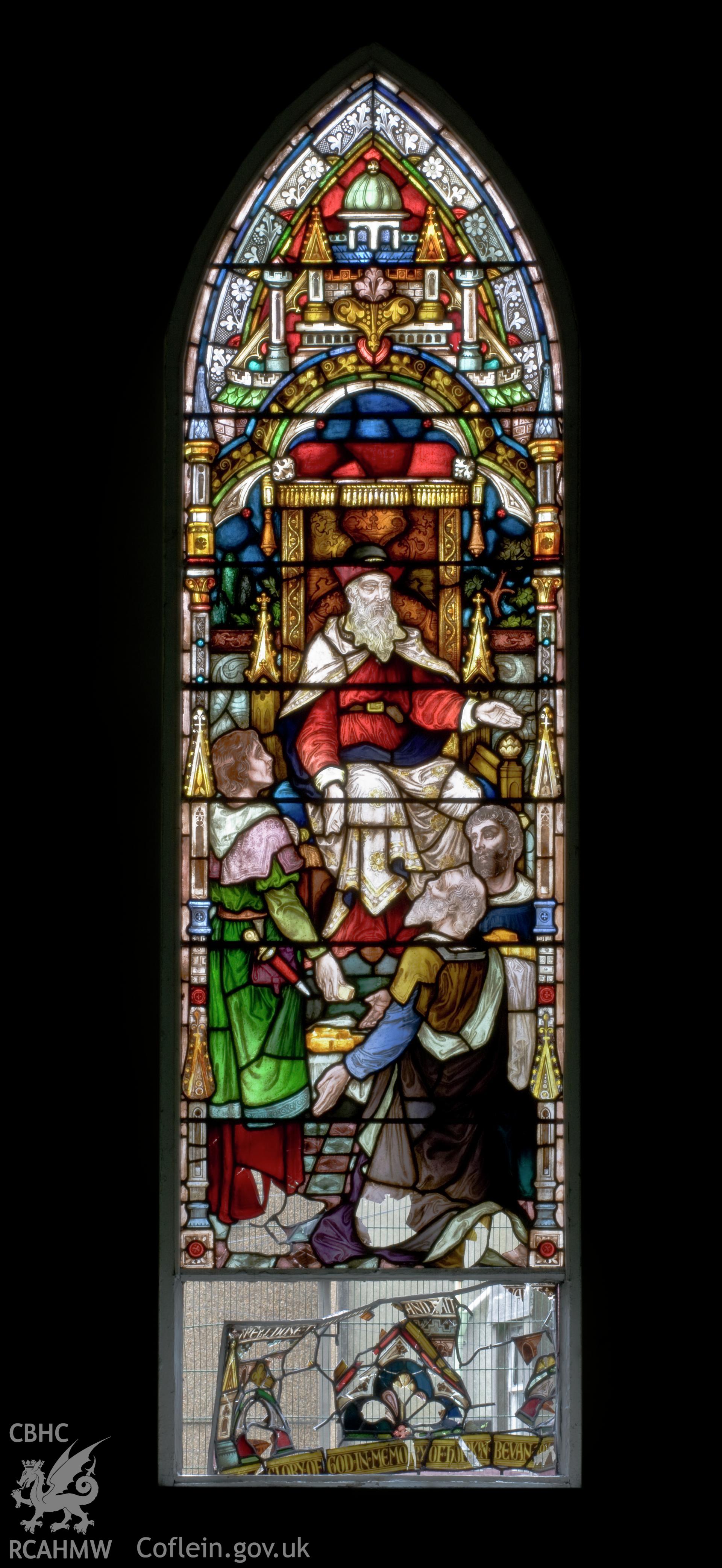 Stained glass windows.