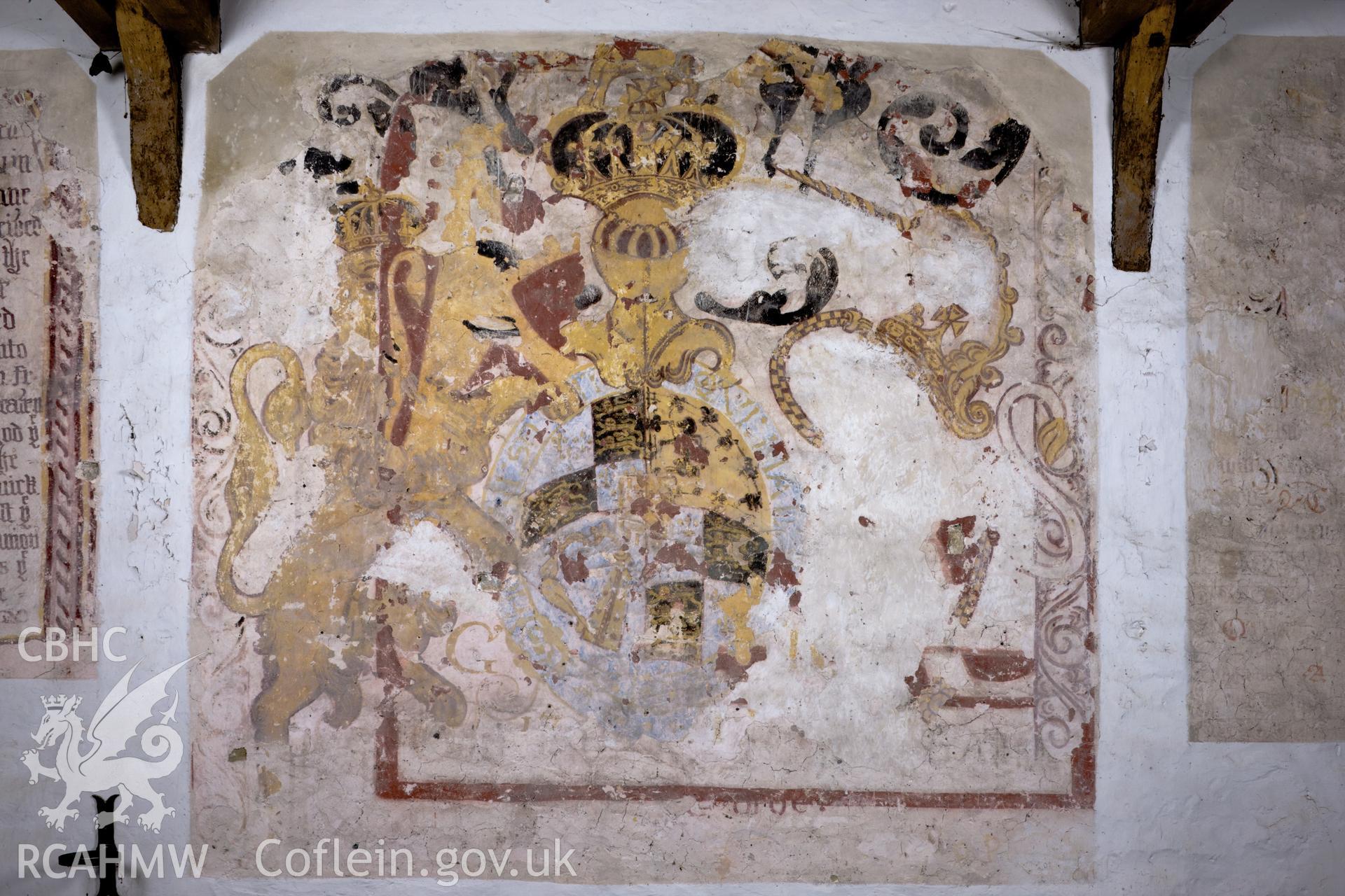 Wall painting, centre of north wall.