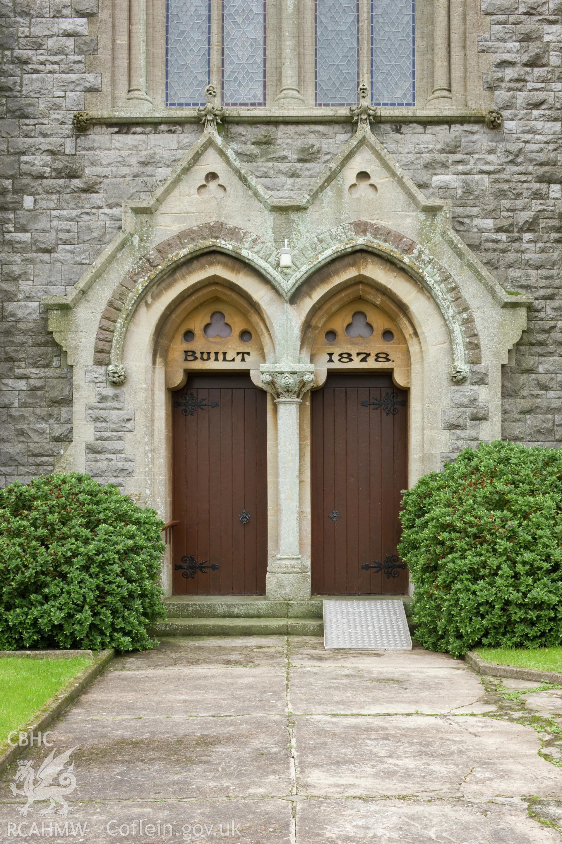 Entrance doors.