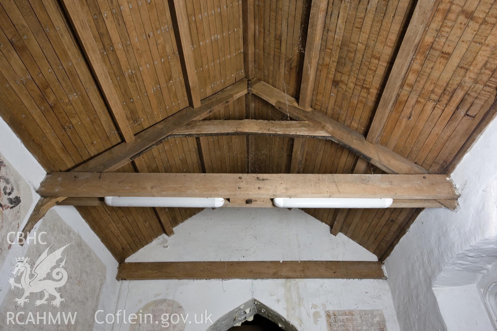 Interior, early C20th truss repair.