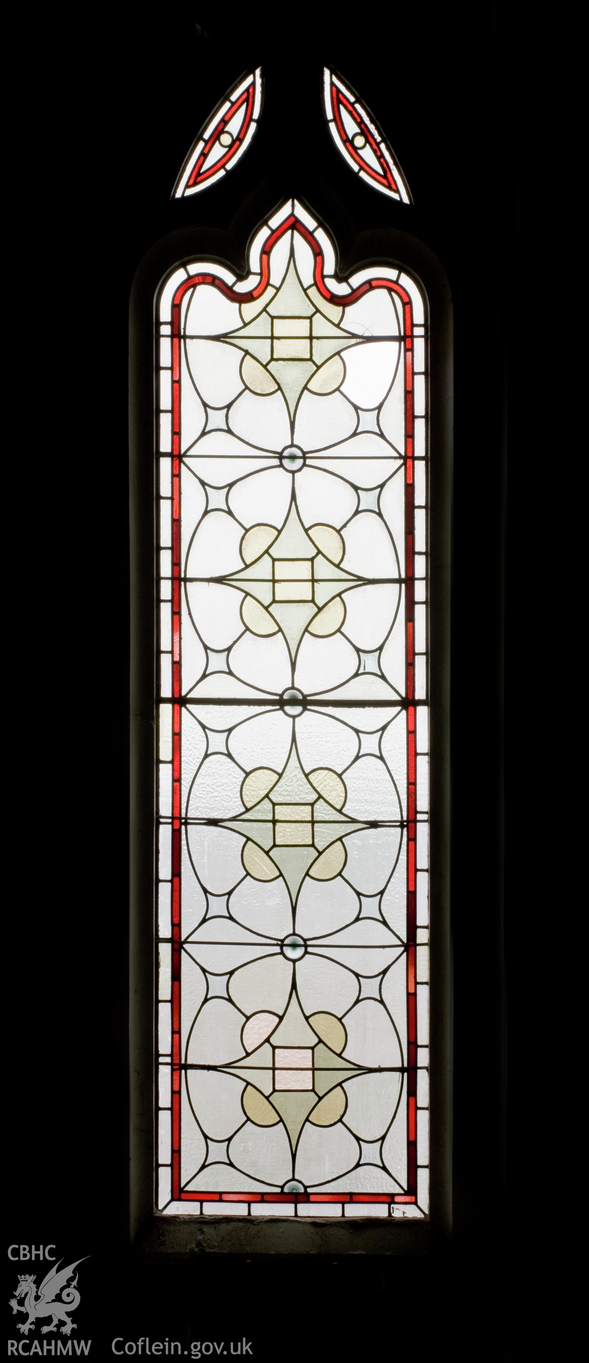Stained glass windows.