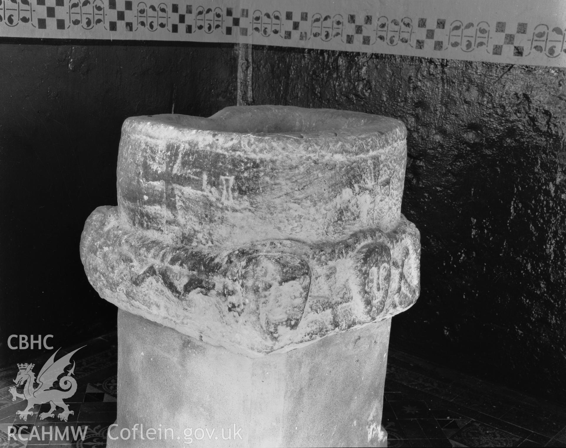 View of the font