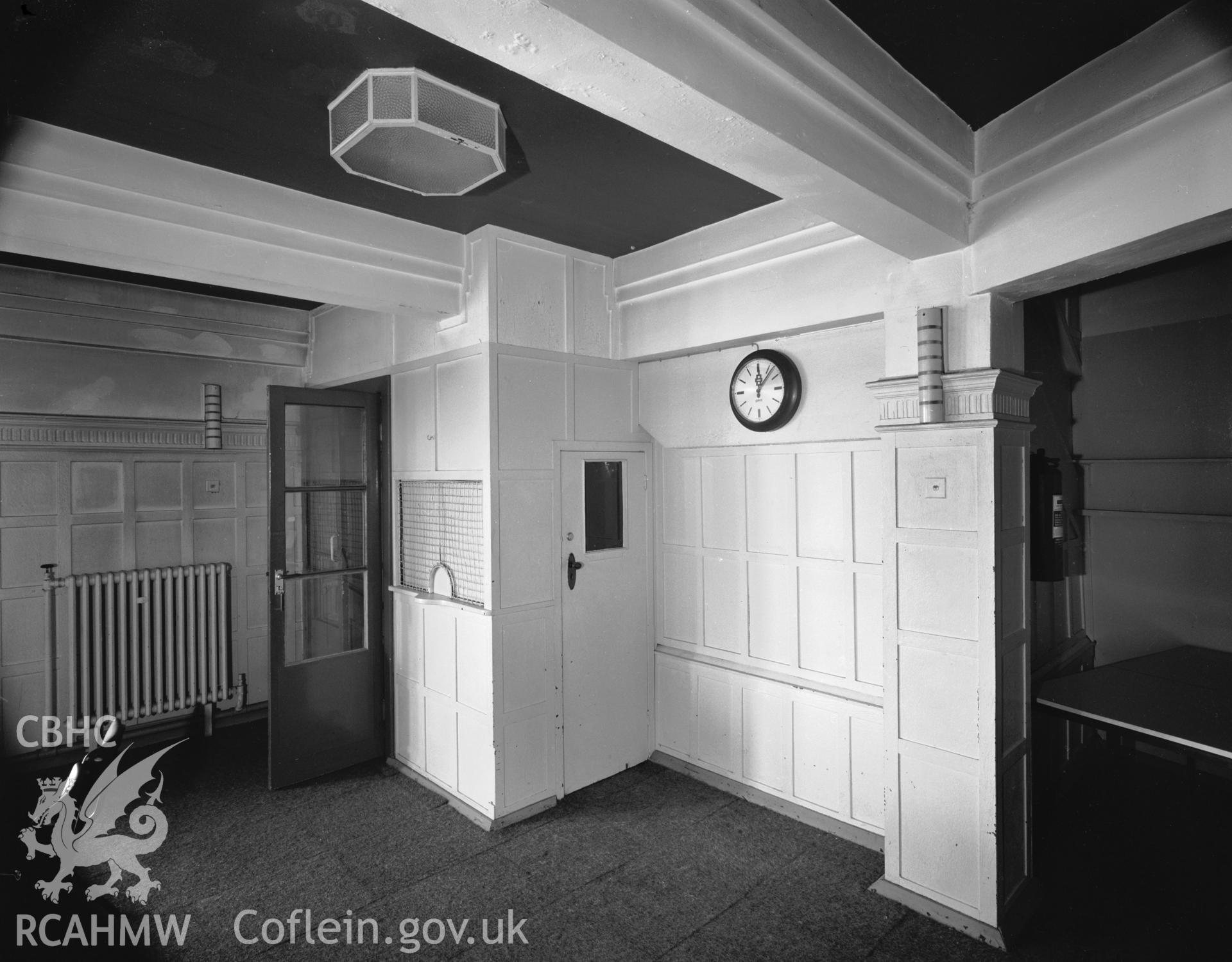 Conference room, kiosk and entrance