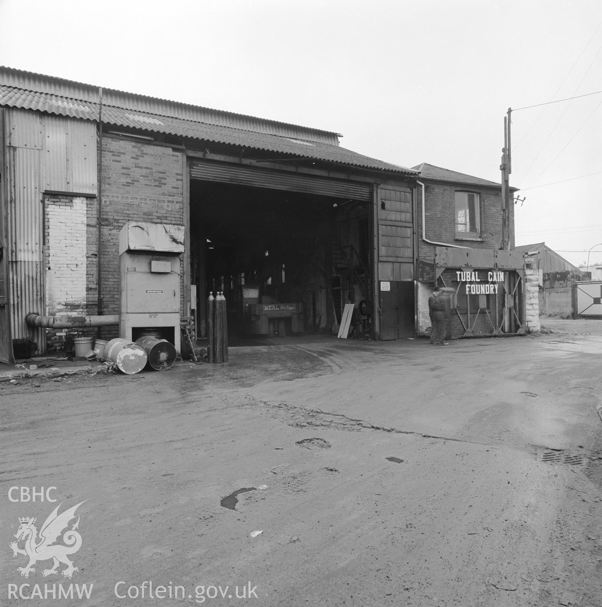 Later accretions enclosing N gable of casting house
