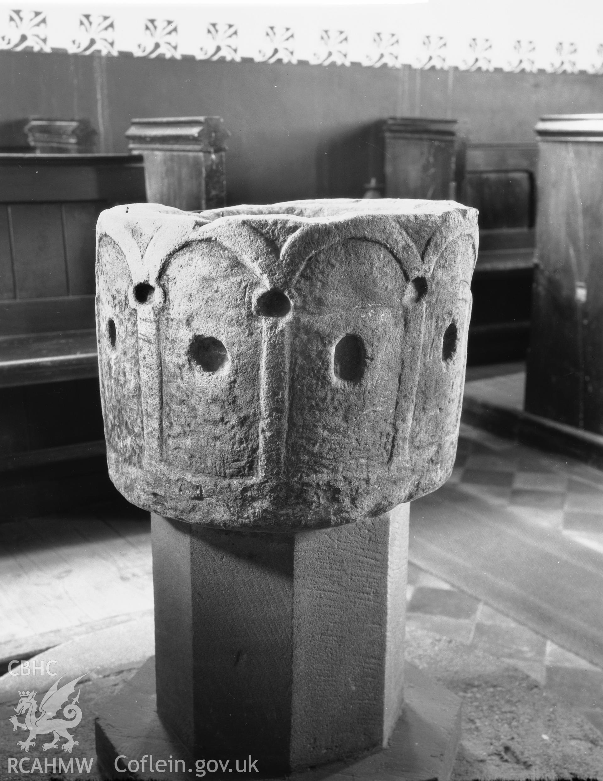 View of the font