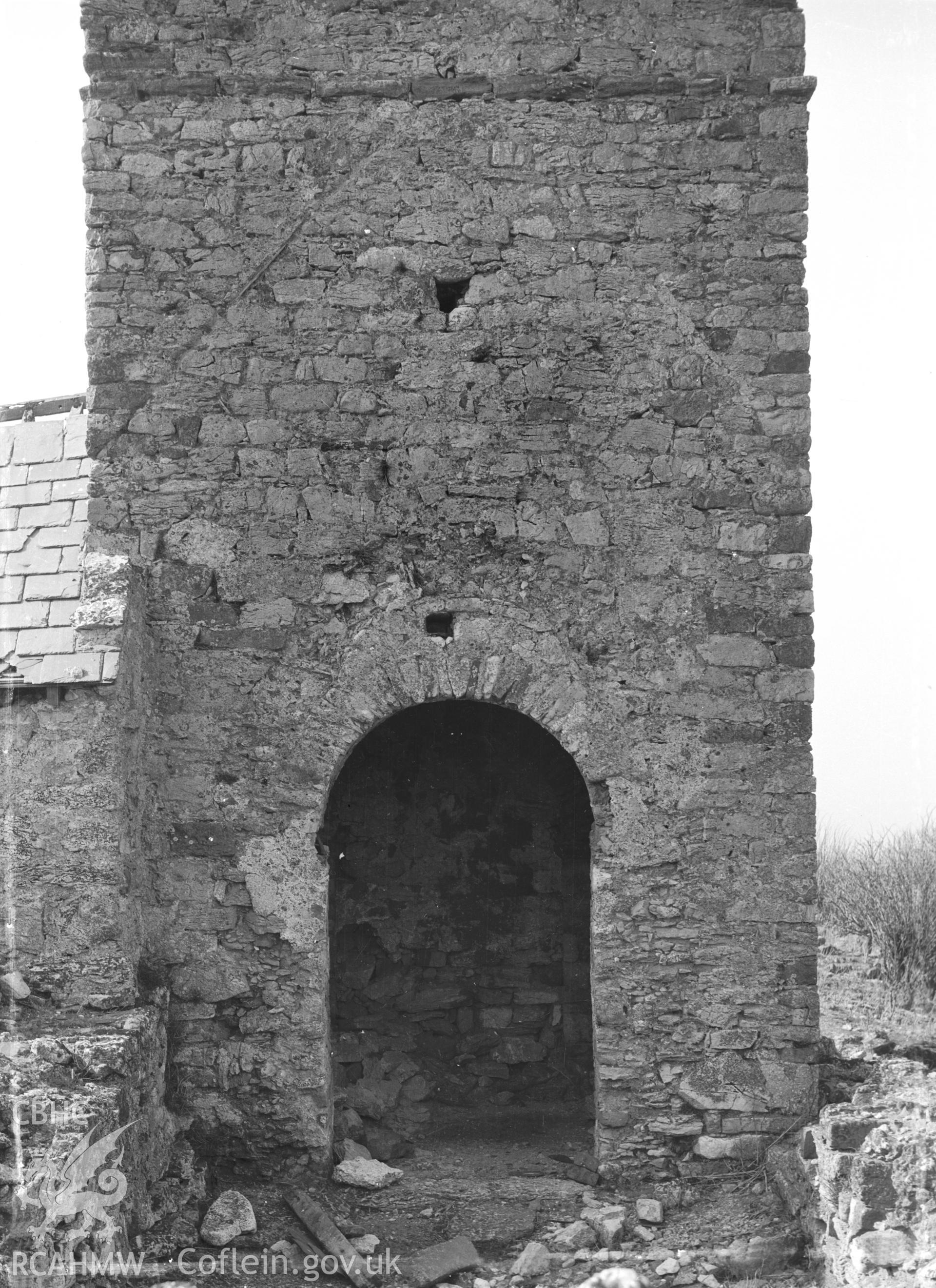 View of arch in tower