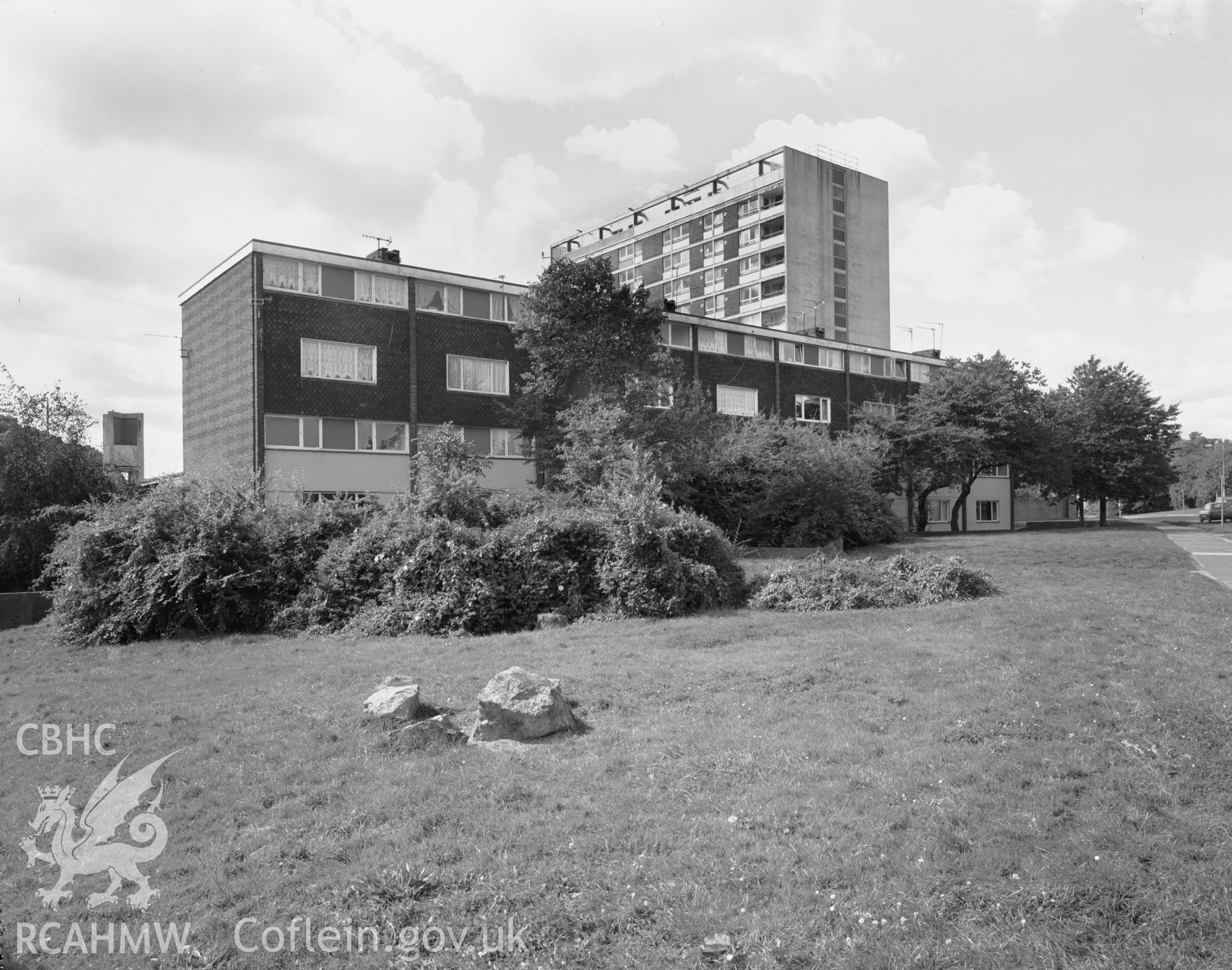 East residential block viewed from SE