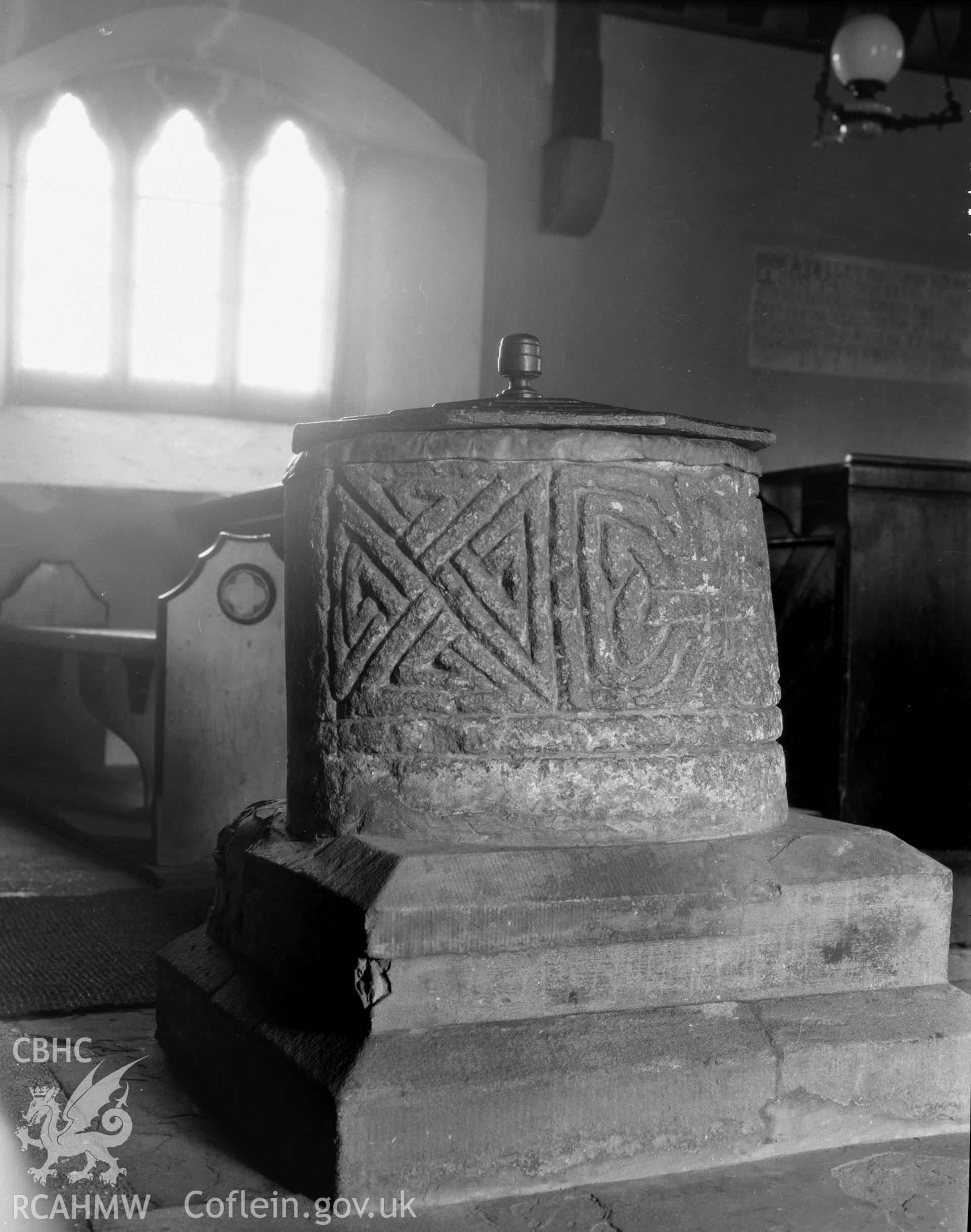 View of the font