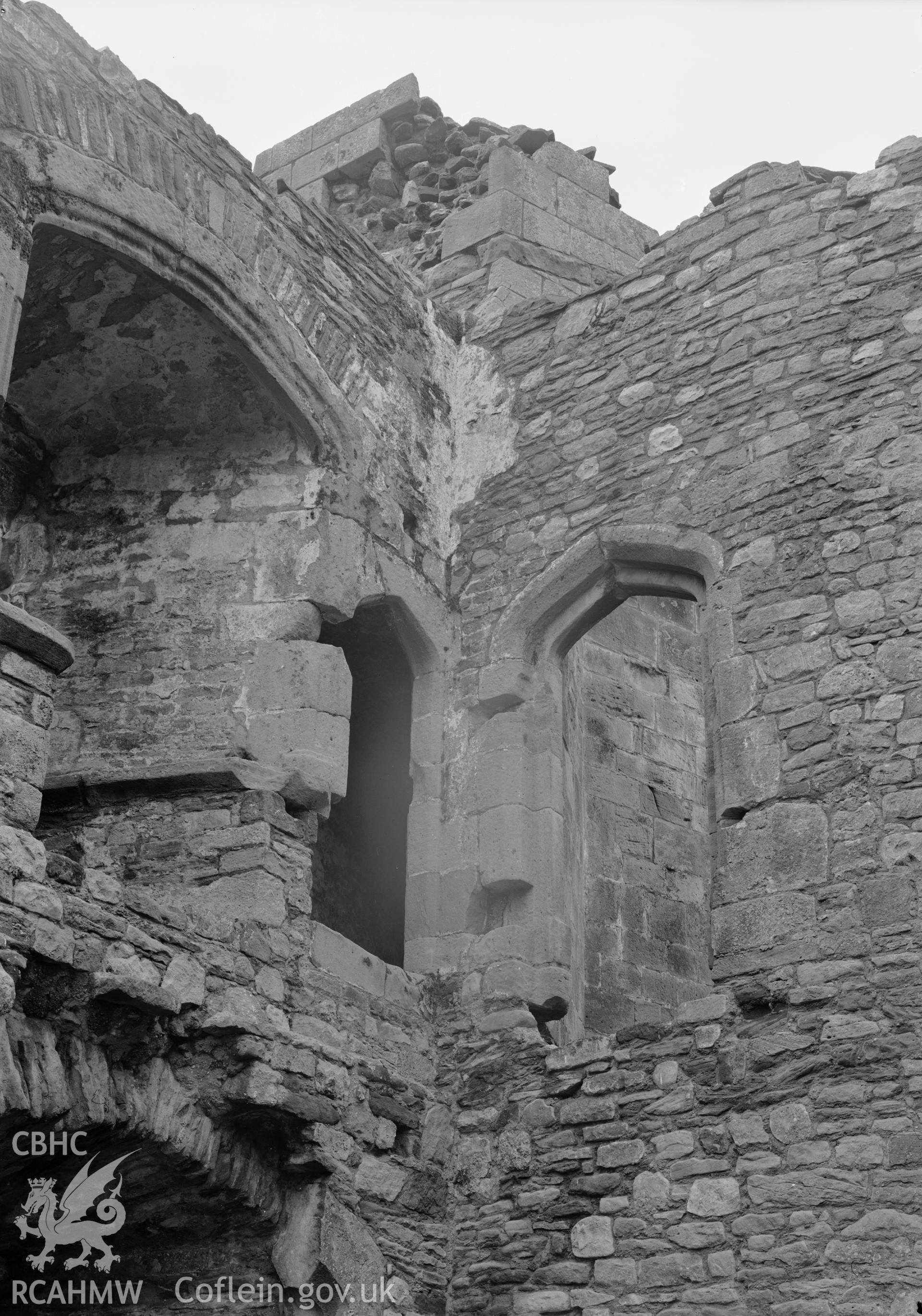 D.O.E photograph of Raglan Castle.