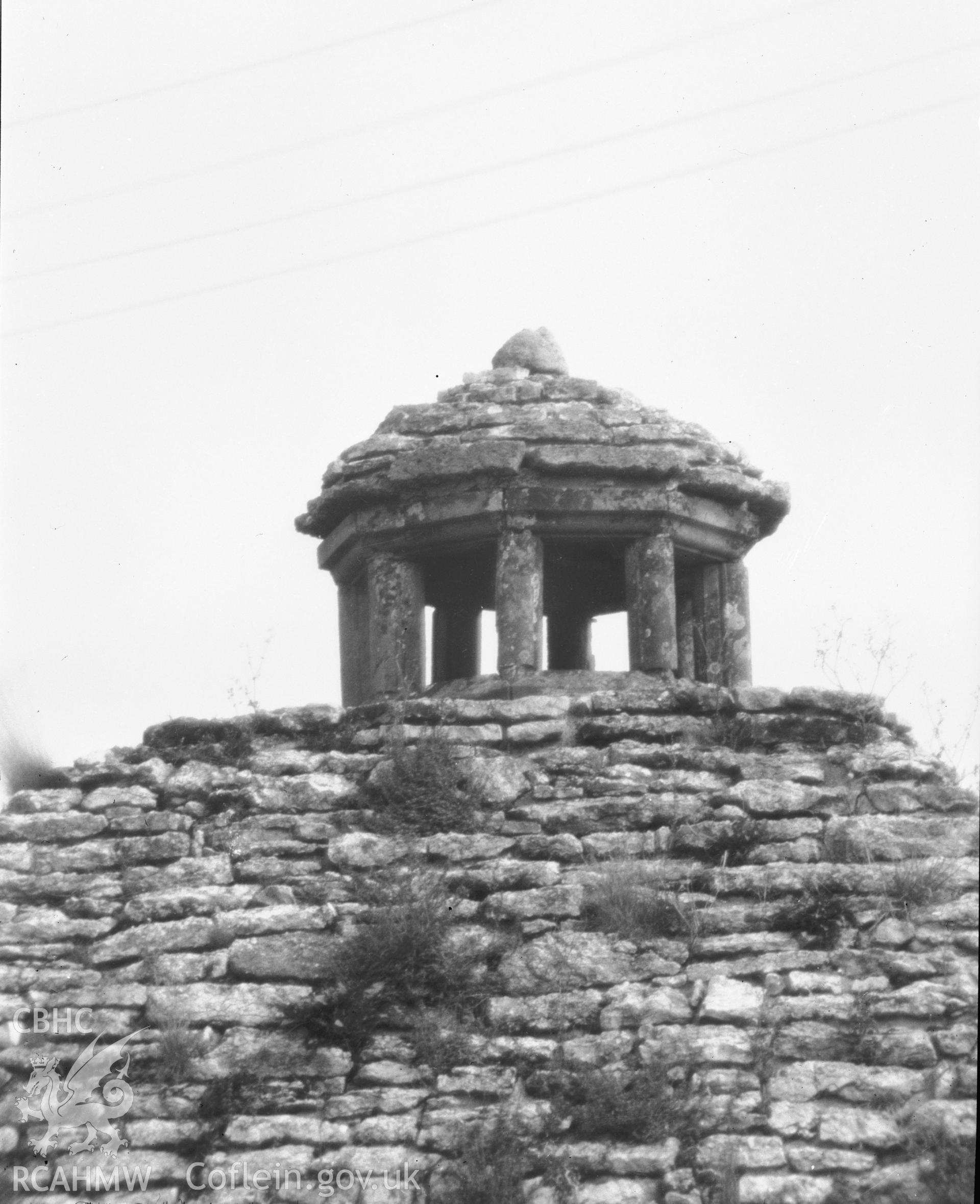 View of roof detail on the dovecote