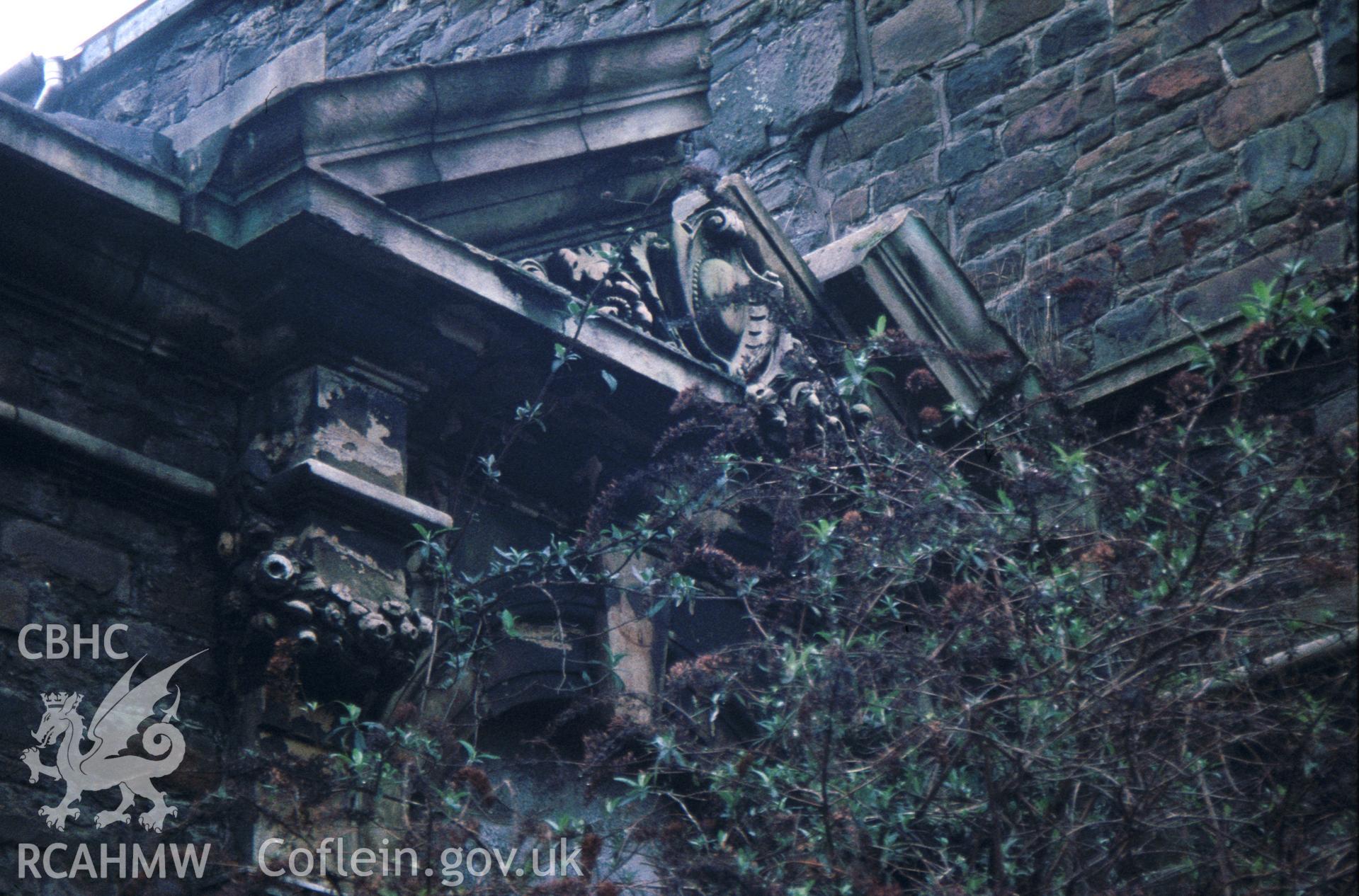 Colour slide of Morfa Copperworks Office Building: showing the north-east front.