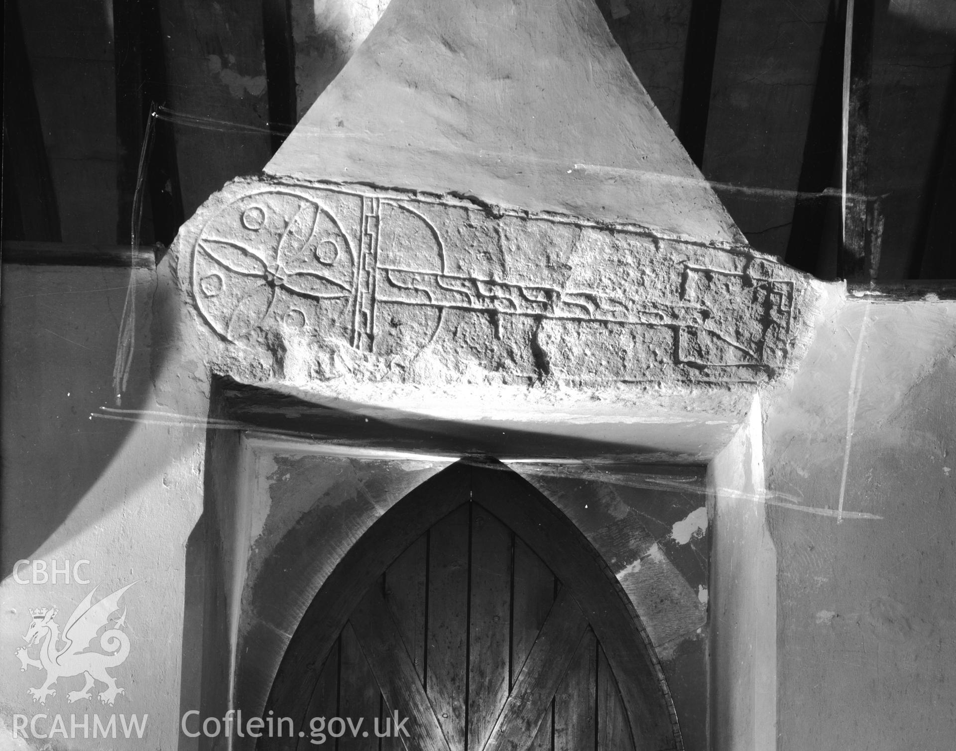 Slab above doorway