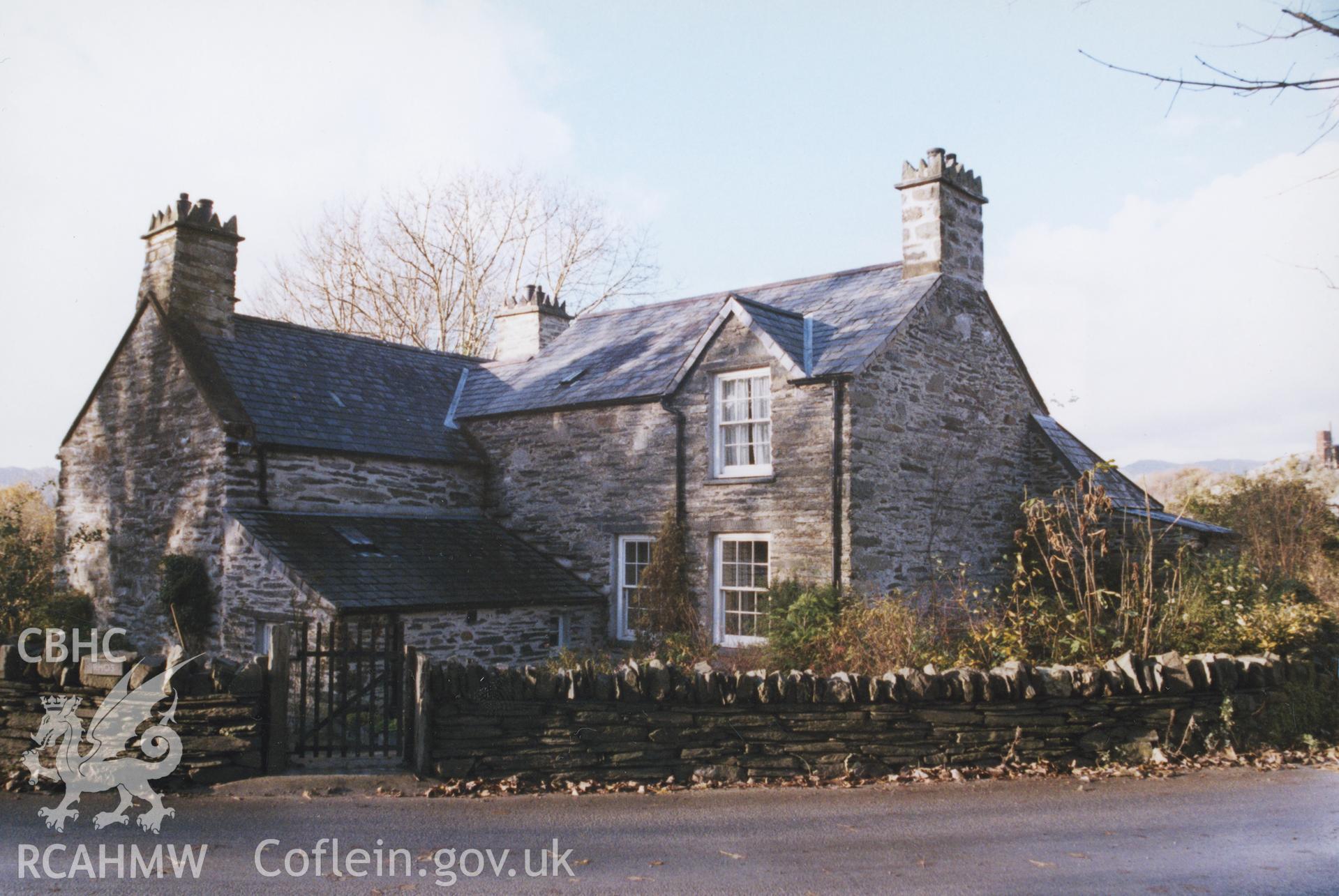 Colour photograph showing exterior of Rhos, Minffordd