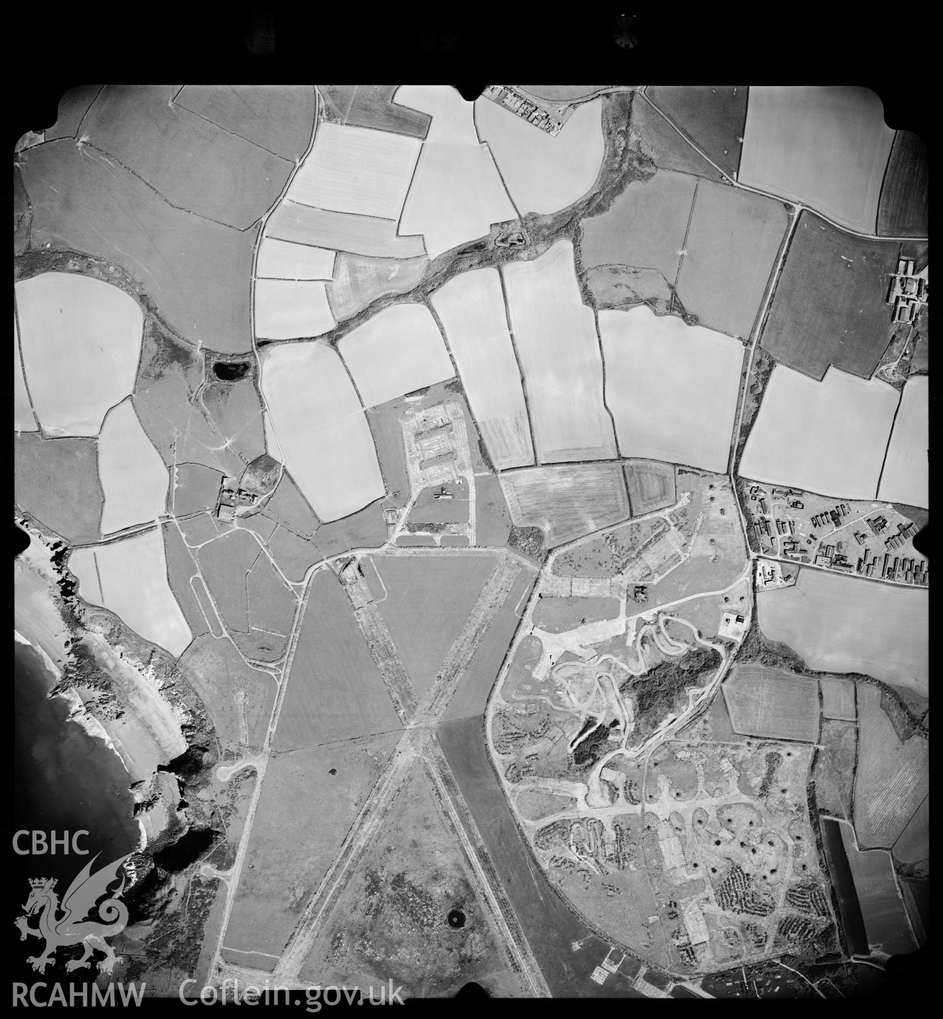 Digitized copy of an aerial photograph showing the Halkyn area, taken by Ordnance Survey,  2001.