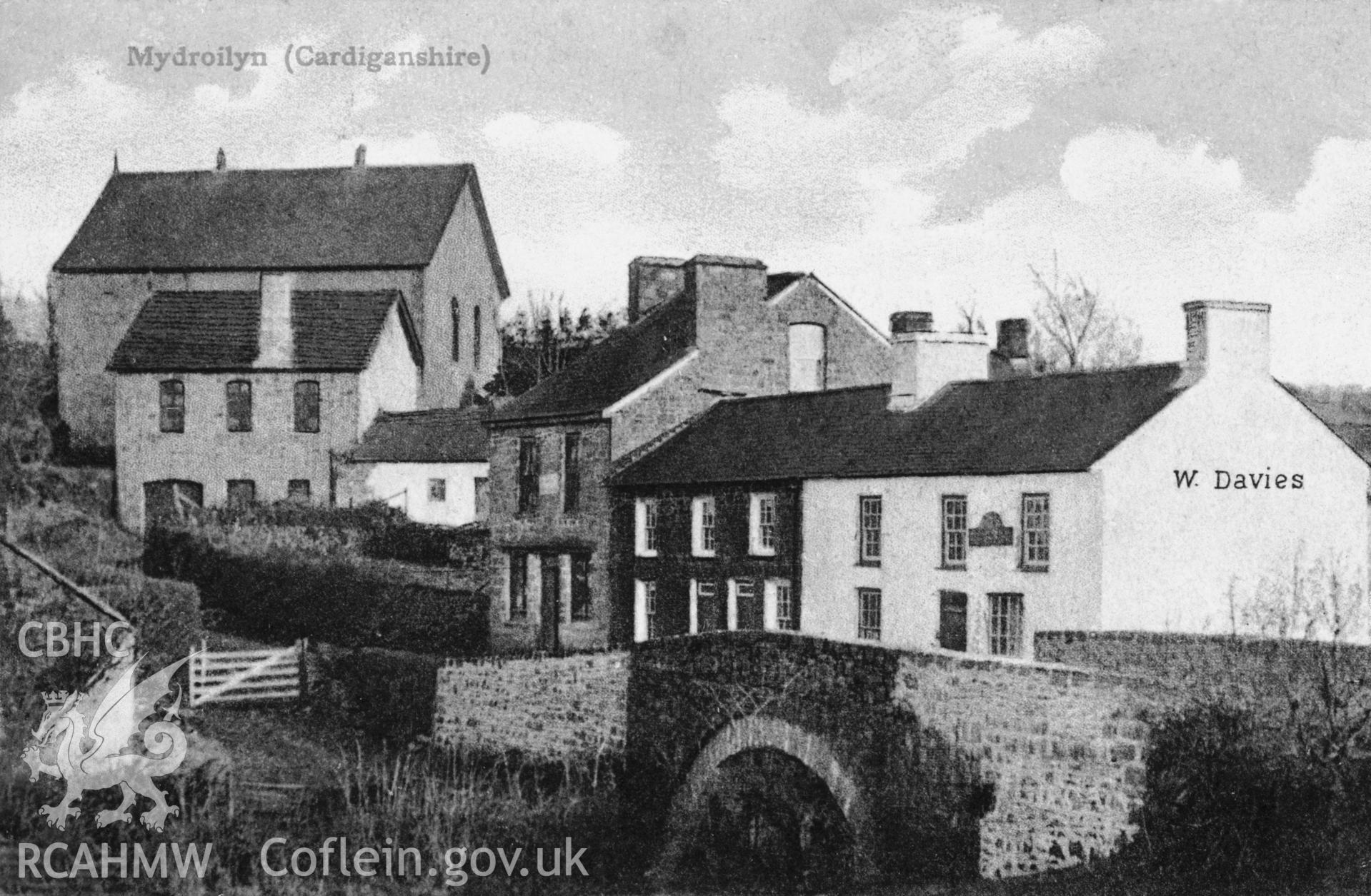 Mydroilyn; B&W print copied from an undated postcard loaned by Thomas Lloyd. Copy negative held.