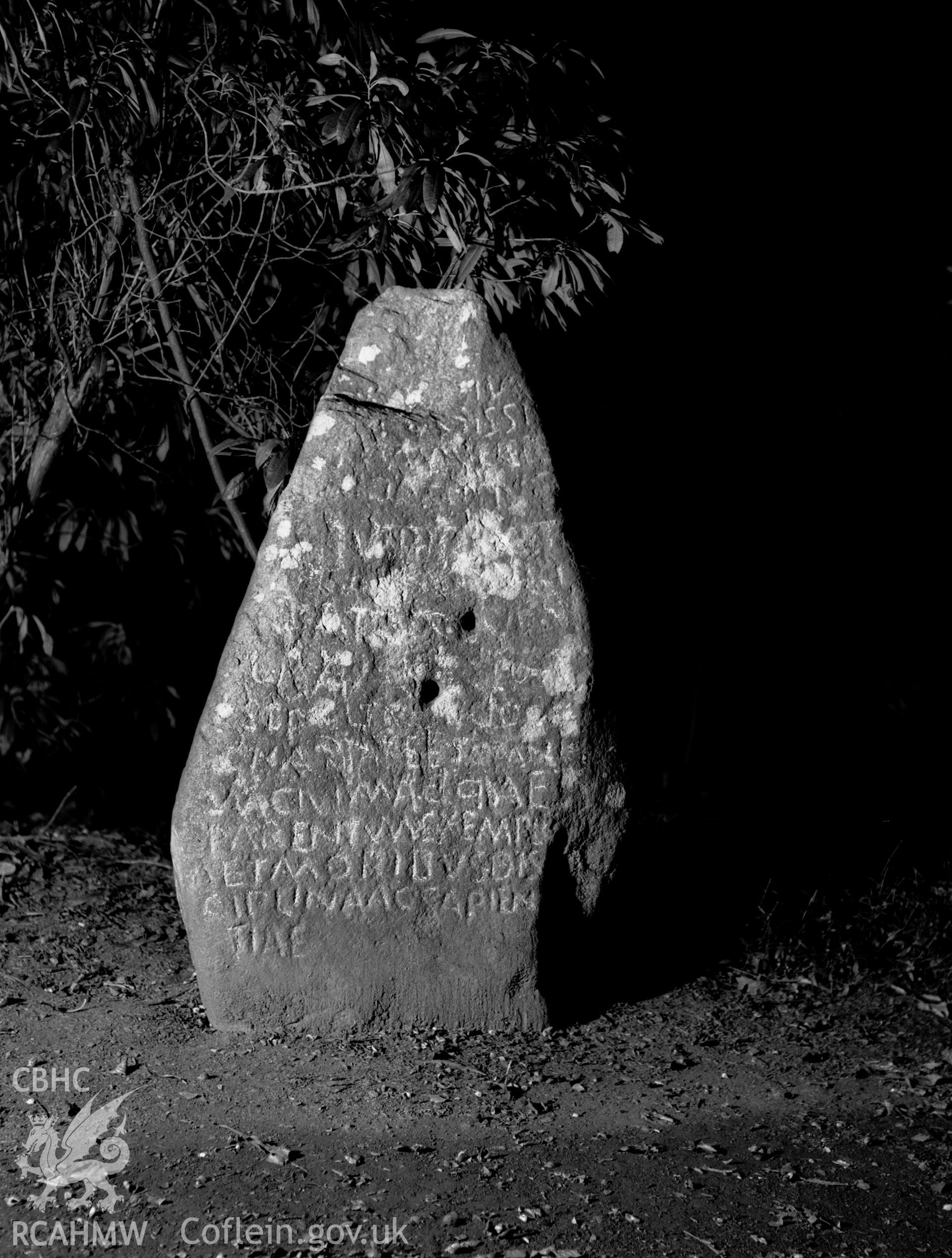 Digitised copy of a black and white negative produced by RCAHMW before 1960
