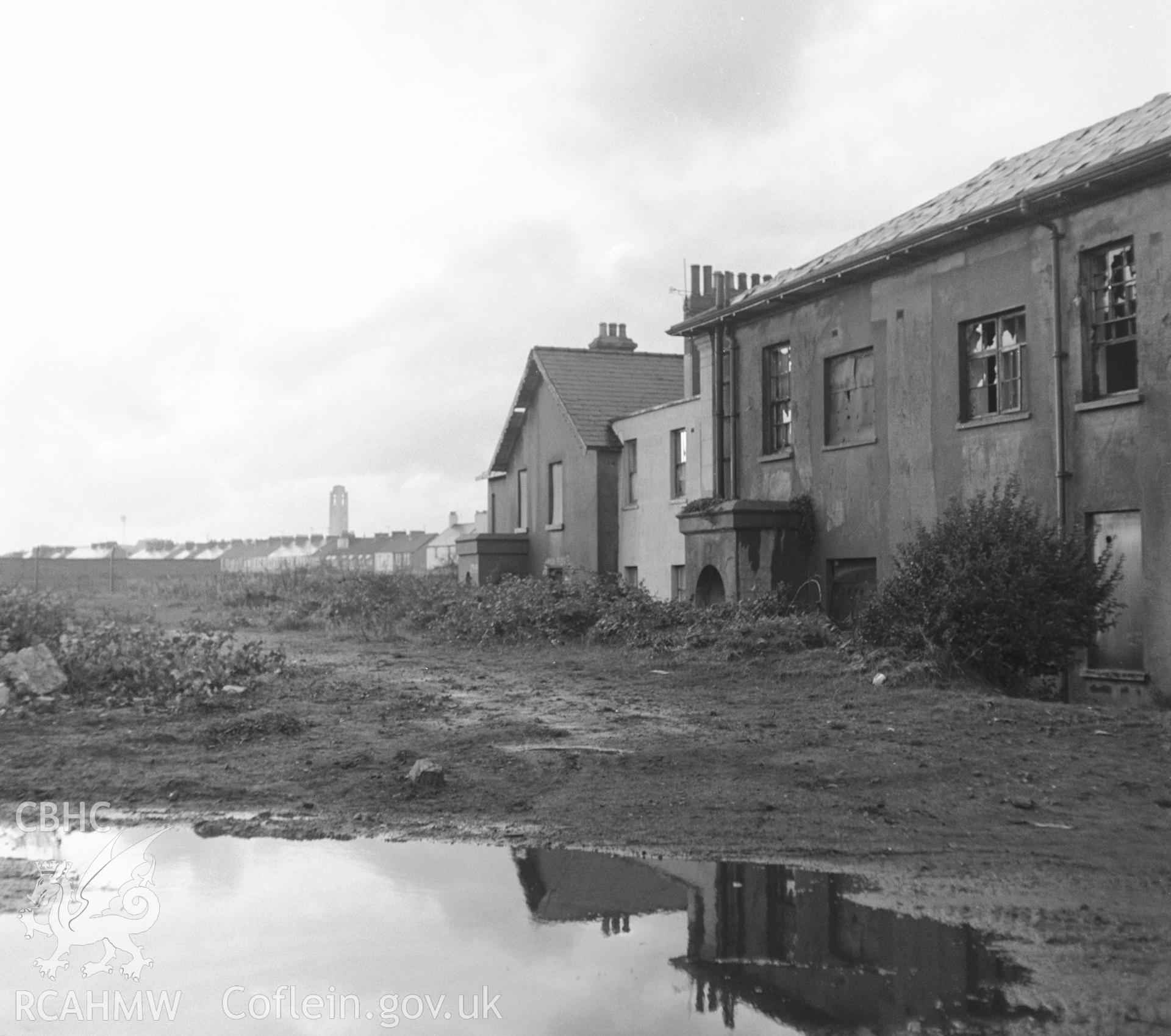 Exterior view taken shortly before demolition
