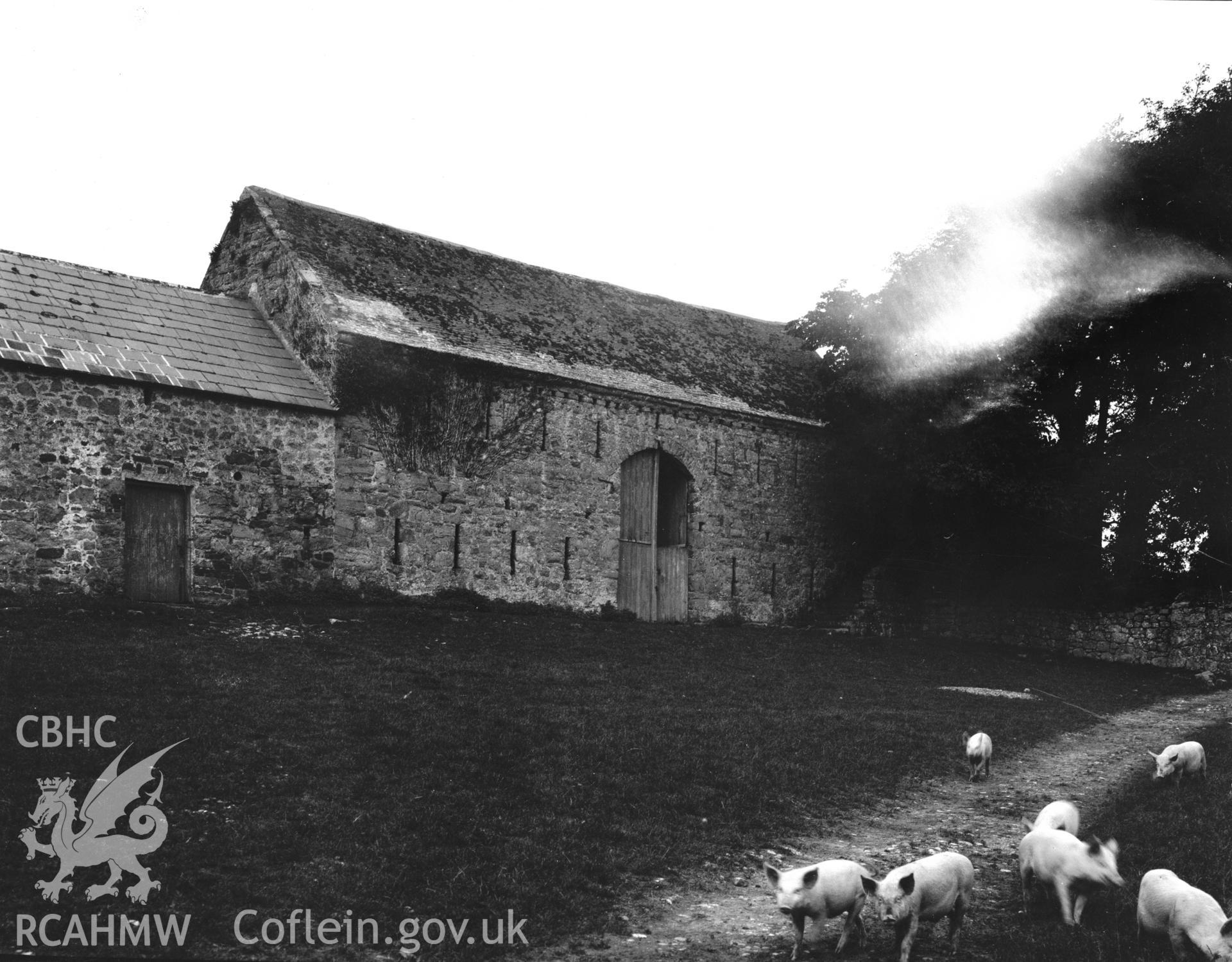 View of barn exterior