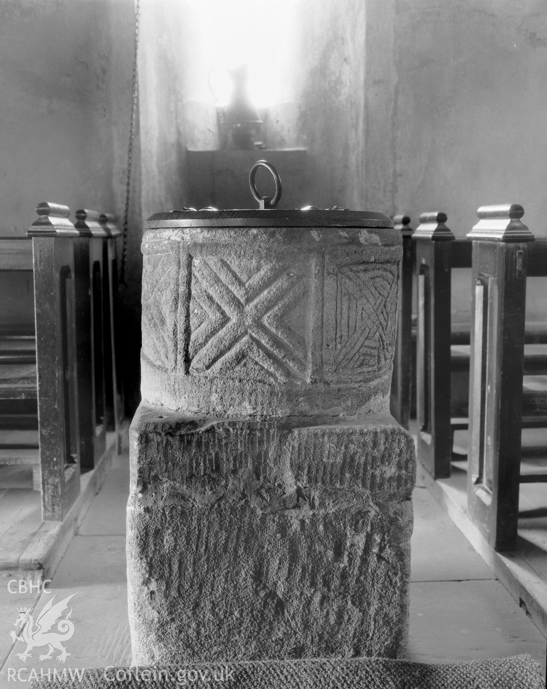 View of the font