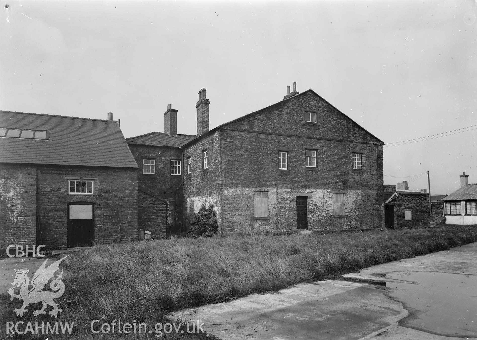 D.O.E photograph of Flint Gaol - north east elevation, from east. In castle outer ward (since removed).