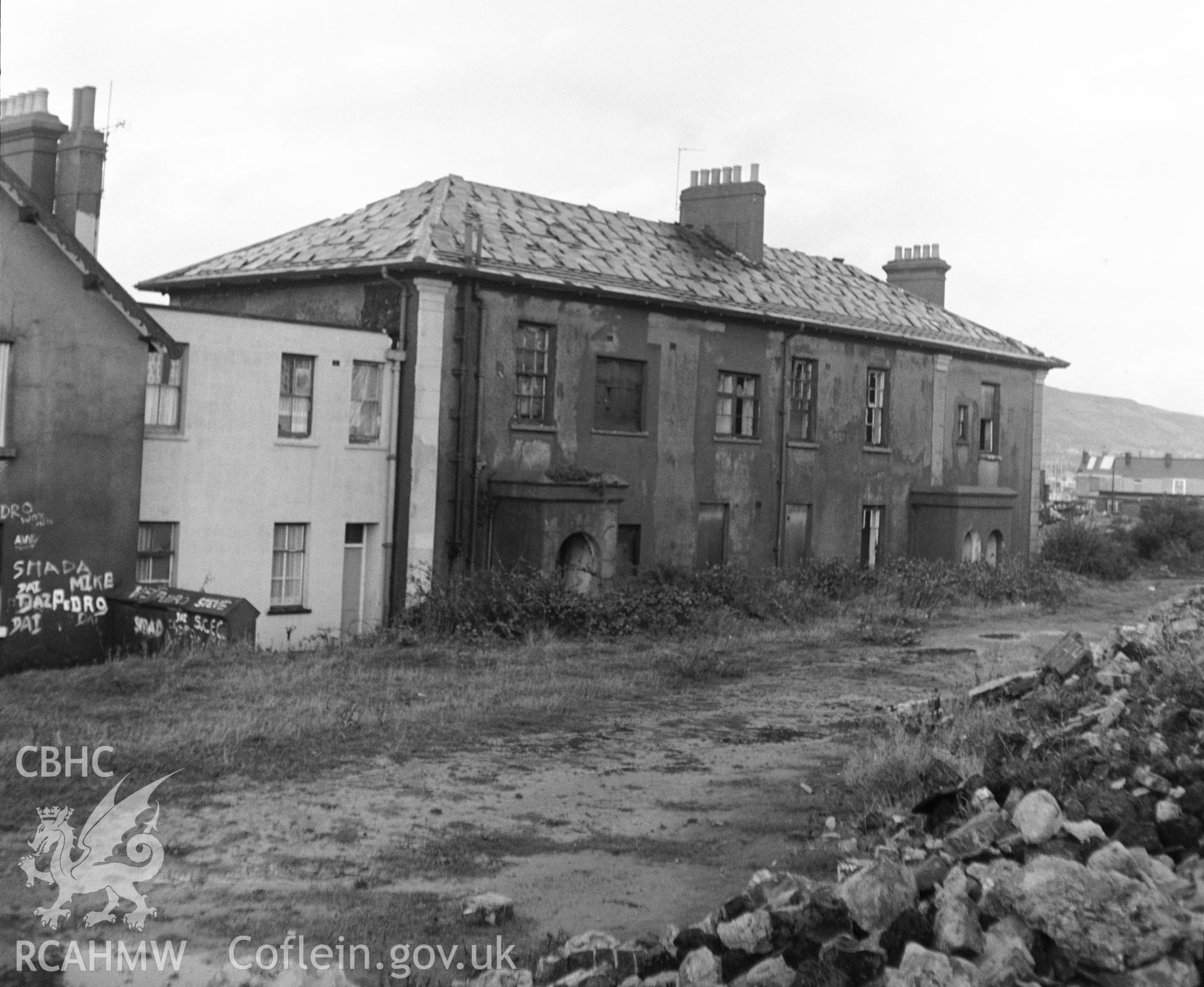 Exterior view taken shortly before demolition