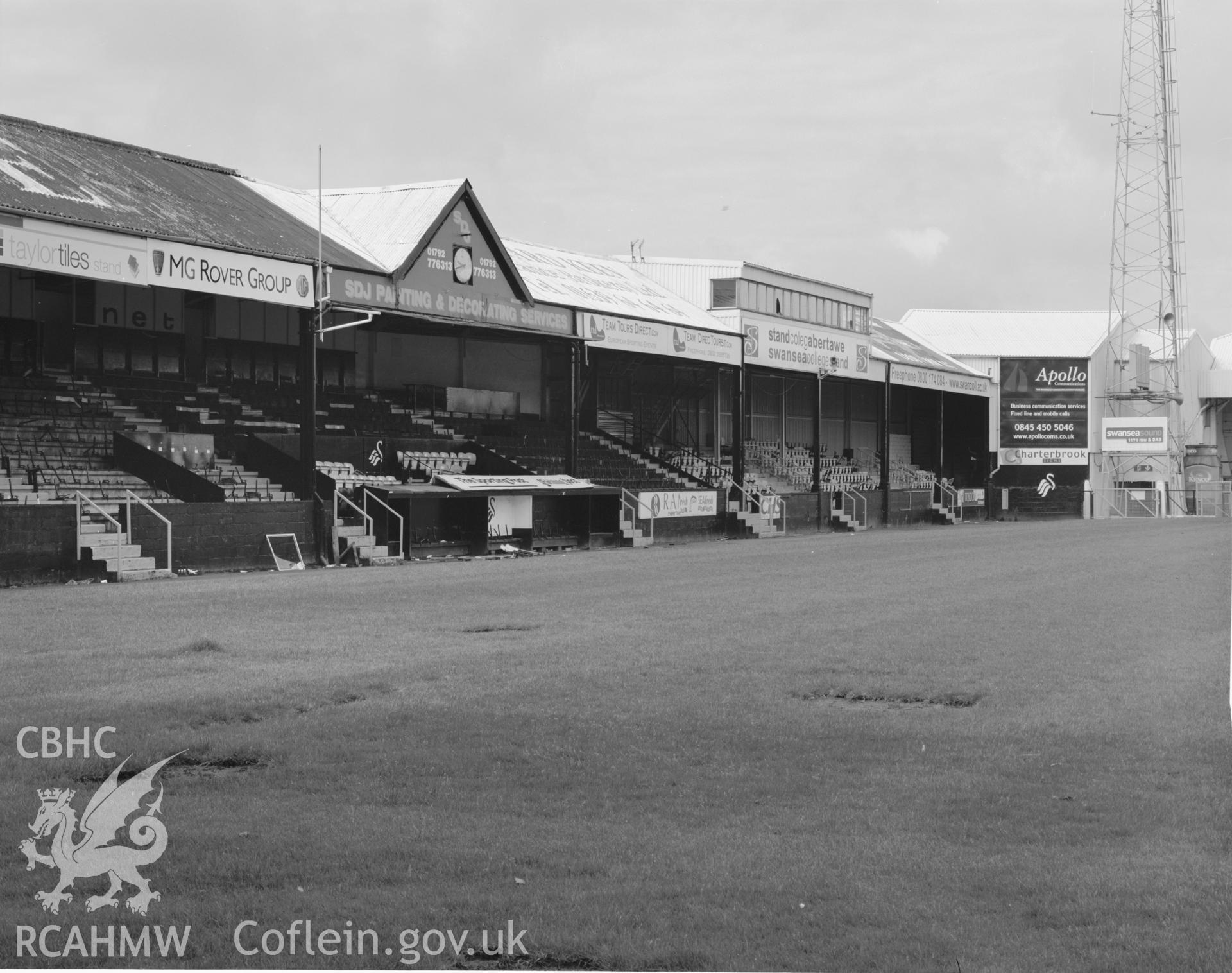 South Stand, oblique, centre section.