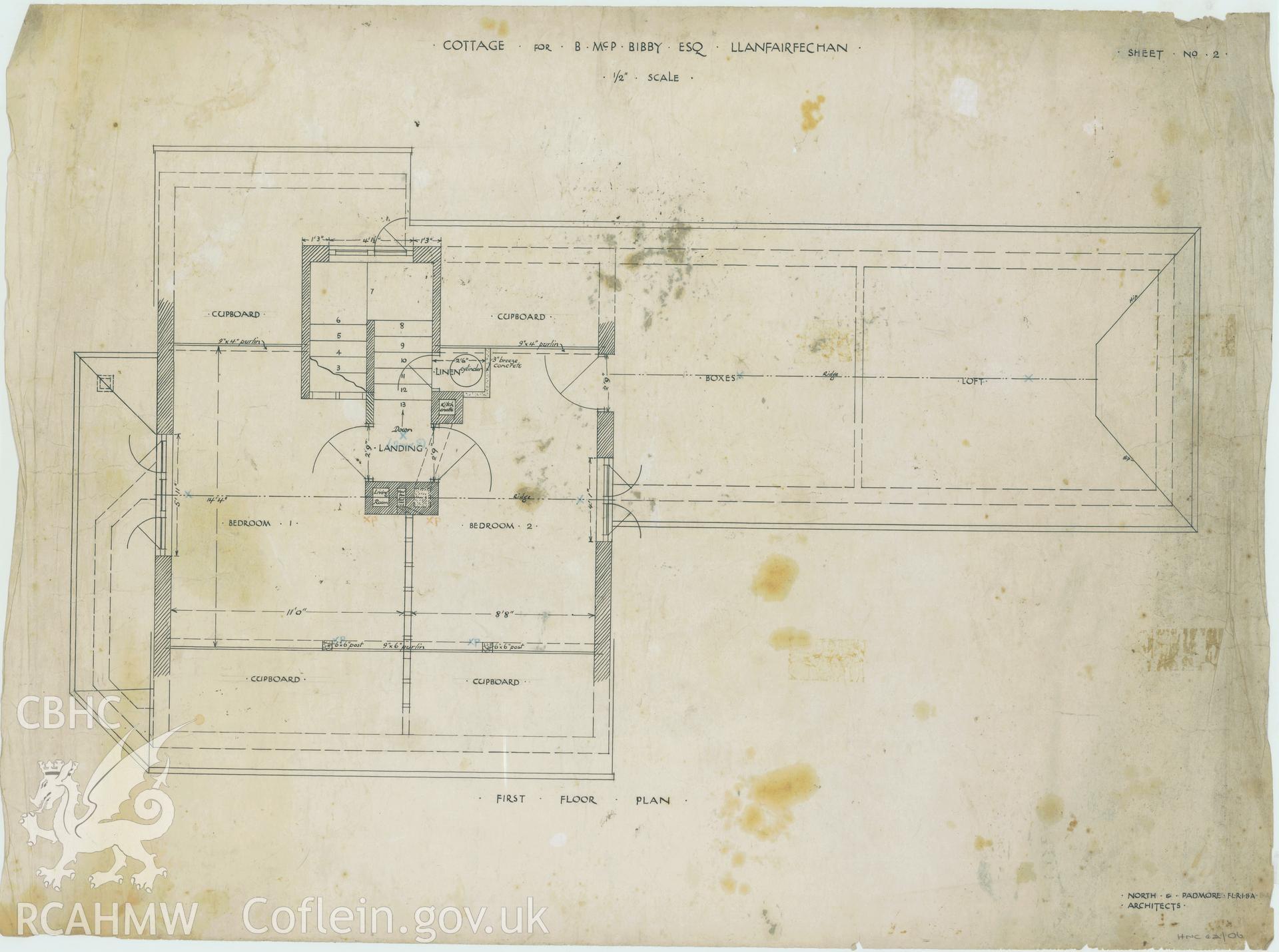 Plan relating to Whitefriars, West Shore, Llanfairfechan, Conwy: First Floor.