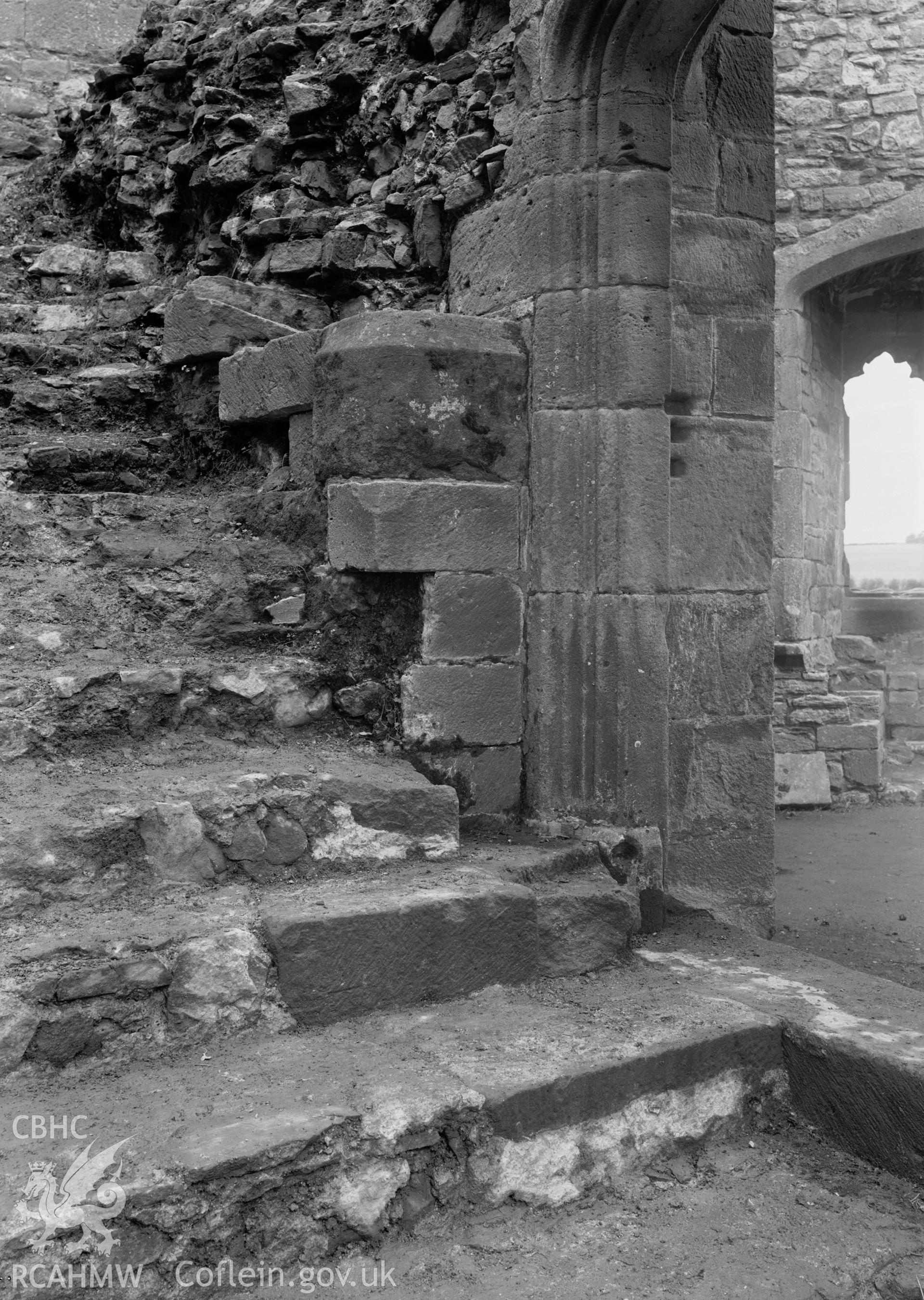 D.O.E photograph of Raglan Castle.