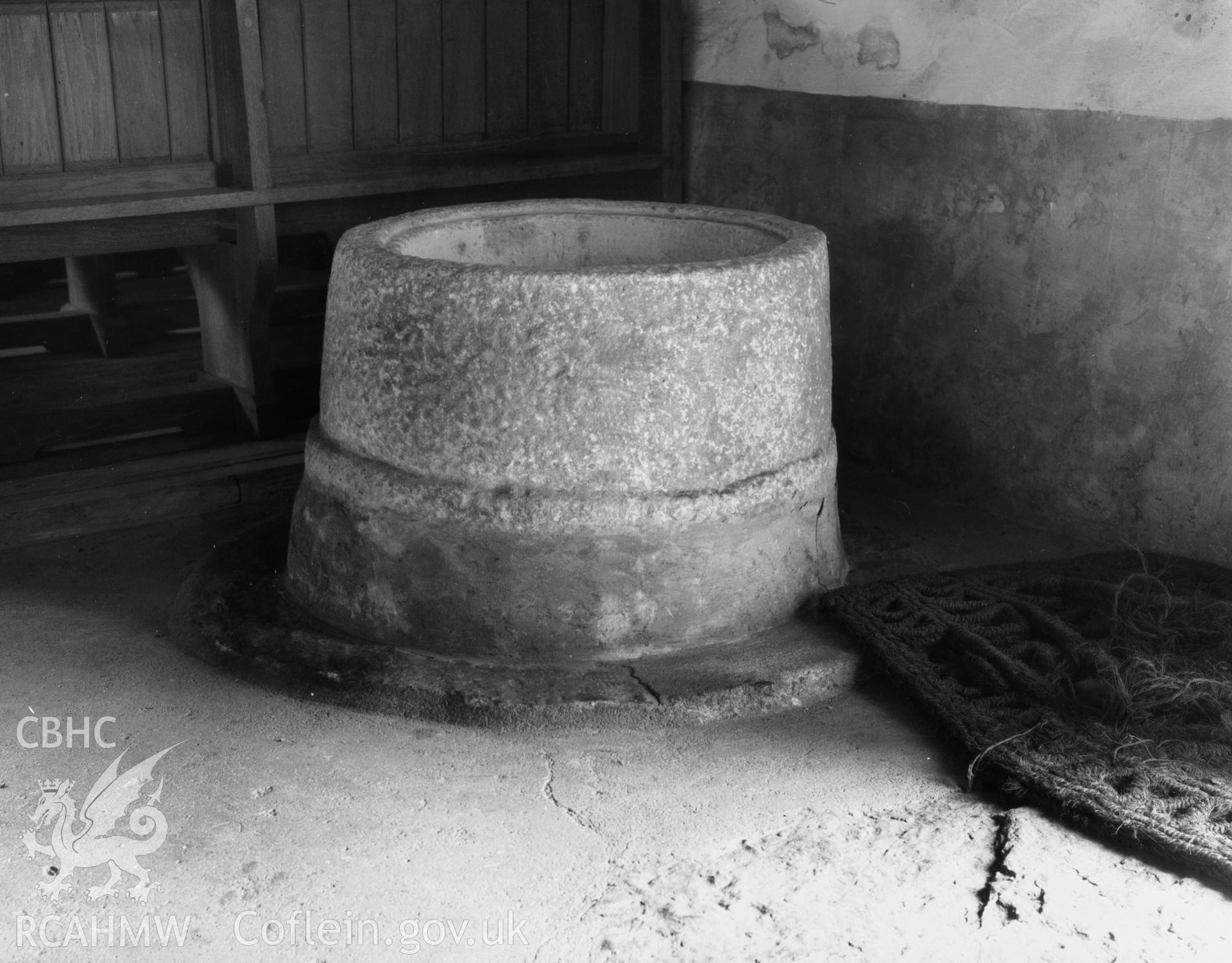View of the font