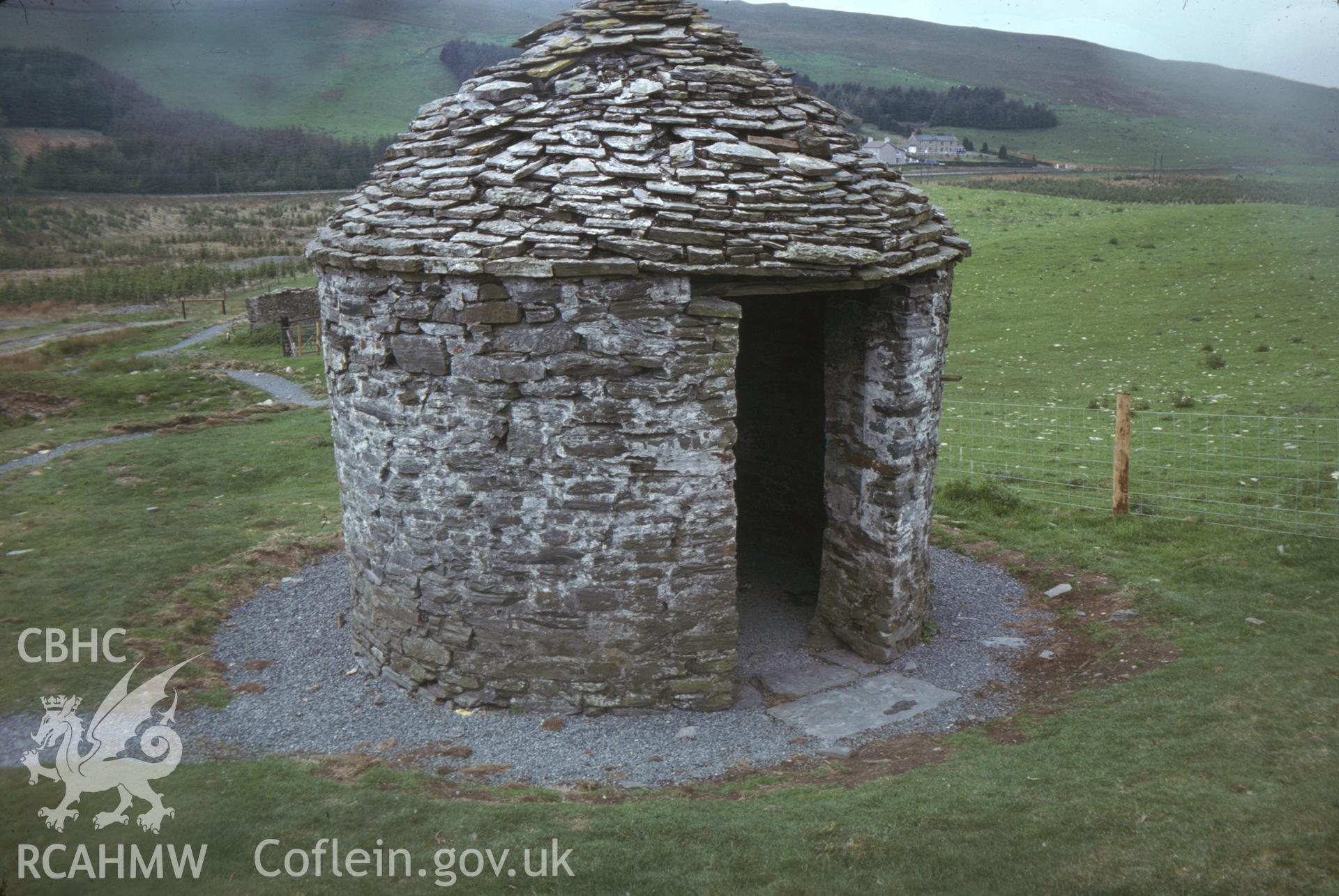 Digitized 35mm slide of Llywernog Mining Museum, showing magazine.