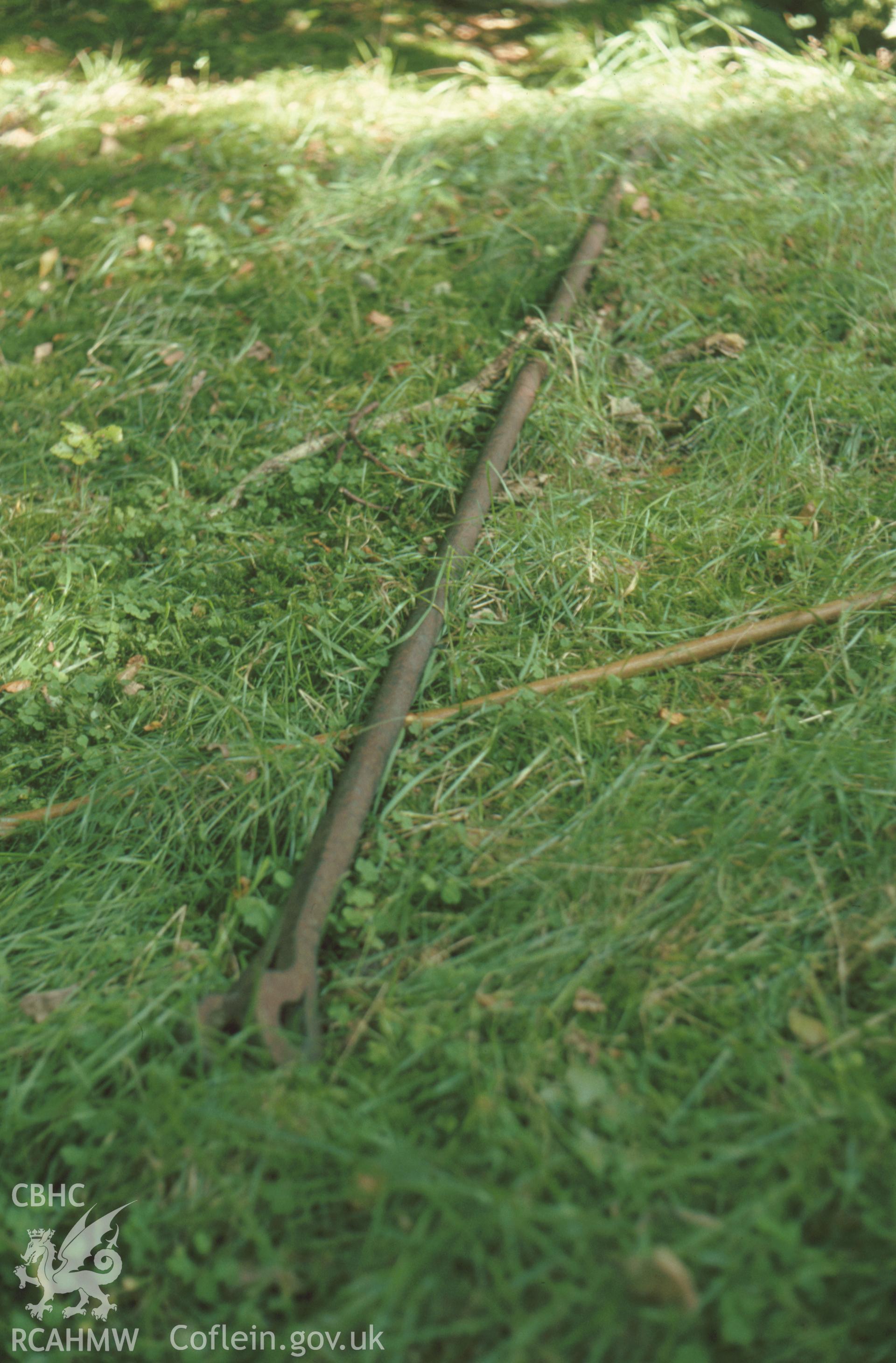 Digitized 35mm slide showing Cefn Gwyn Mine: flat rod.
