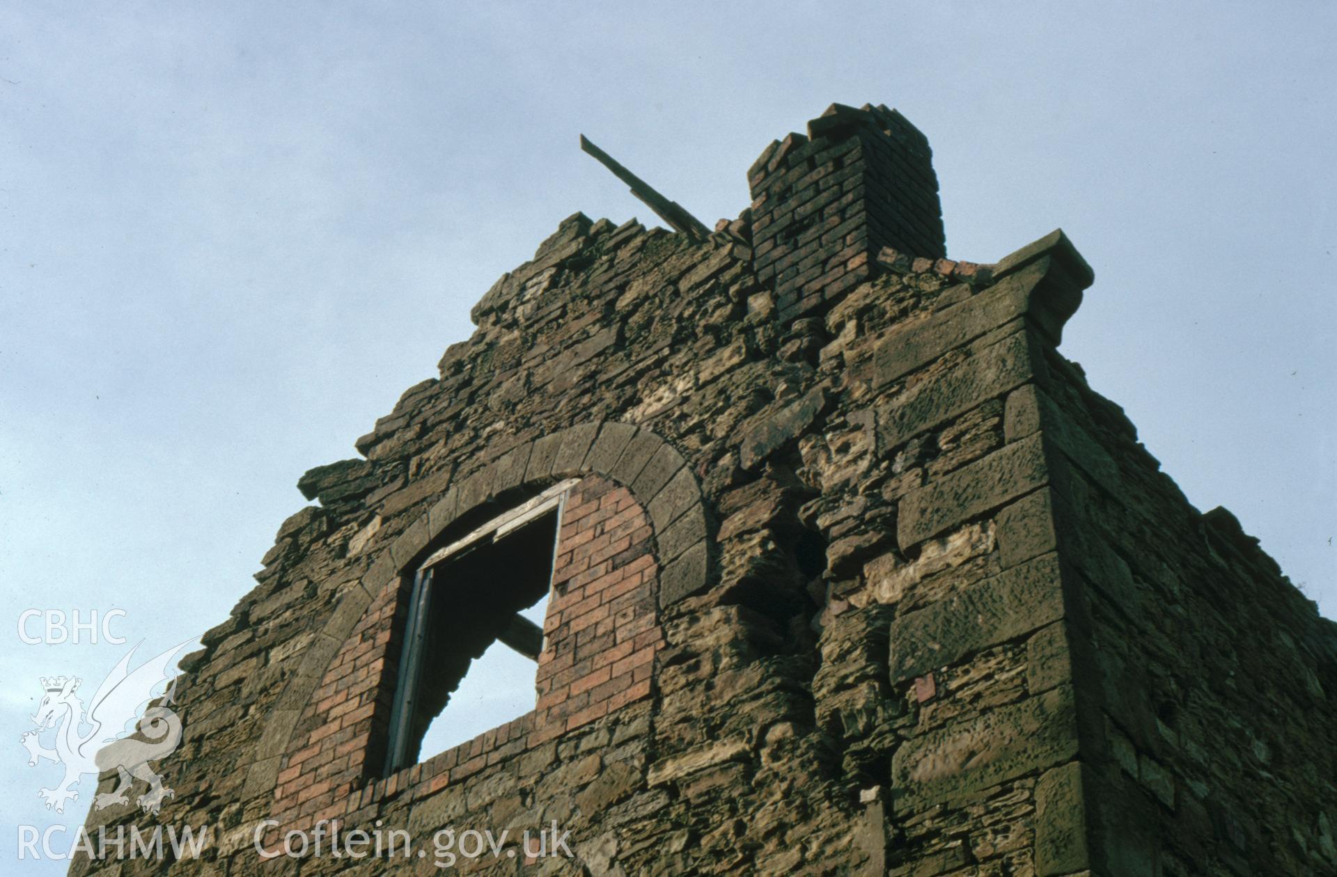 Digitized 35mm slide showing Penrhos engine-house detail.