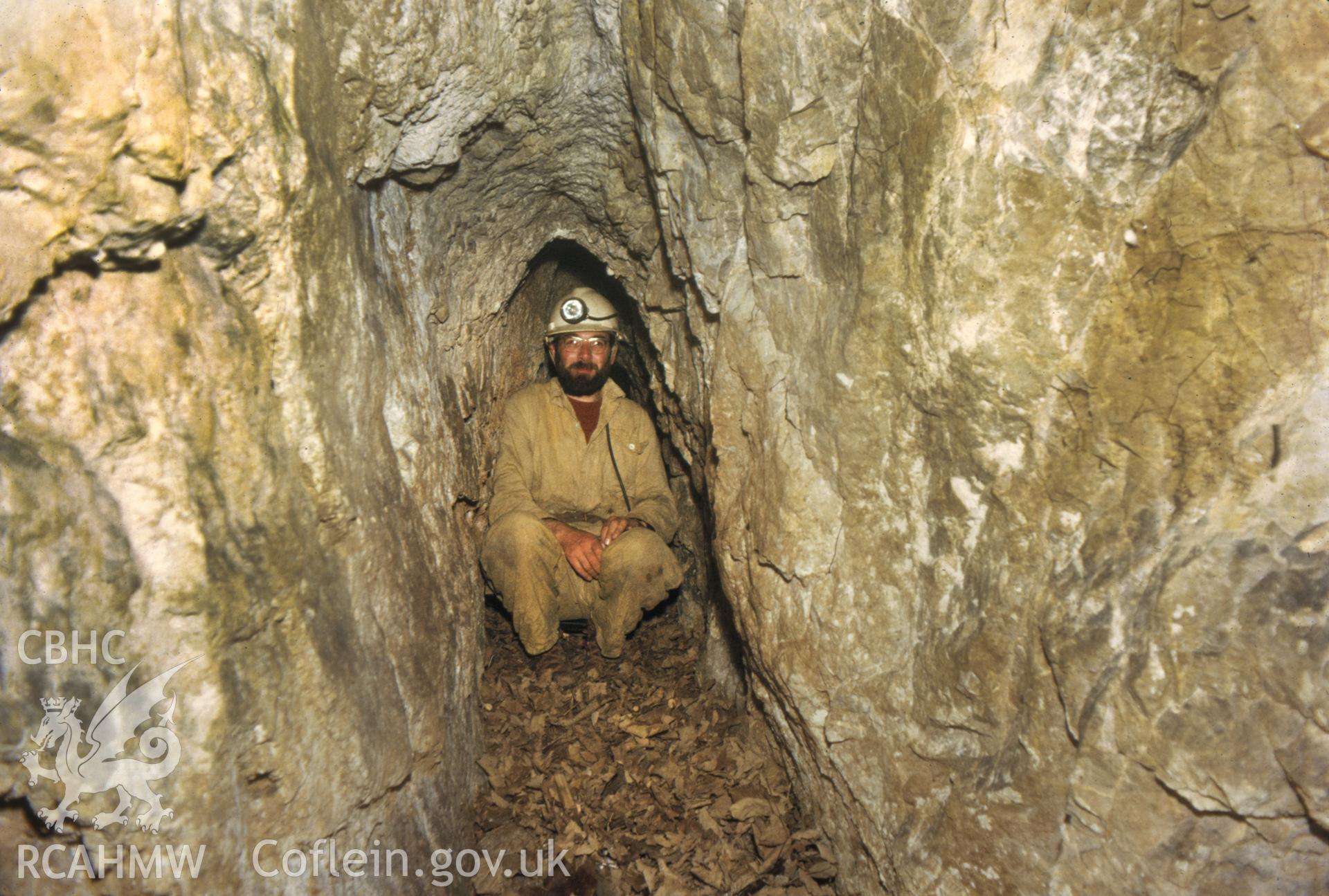 Digitized 35mm slide of Graig Fawr, old workings.