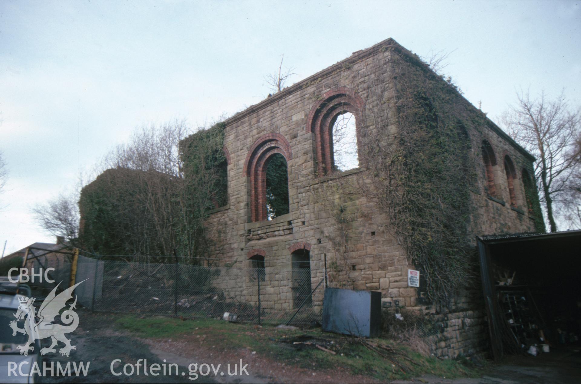 Digitized 35mm slide showing Plas Power Colliery site.