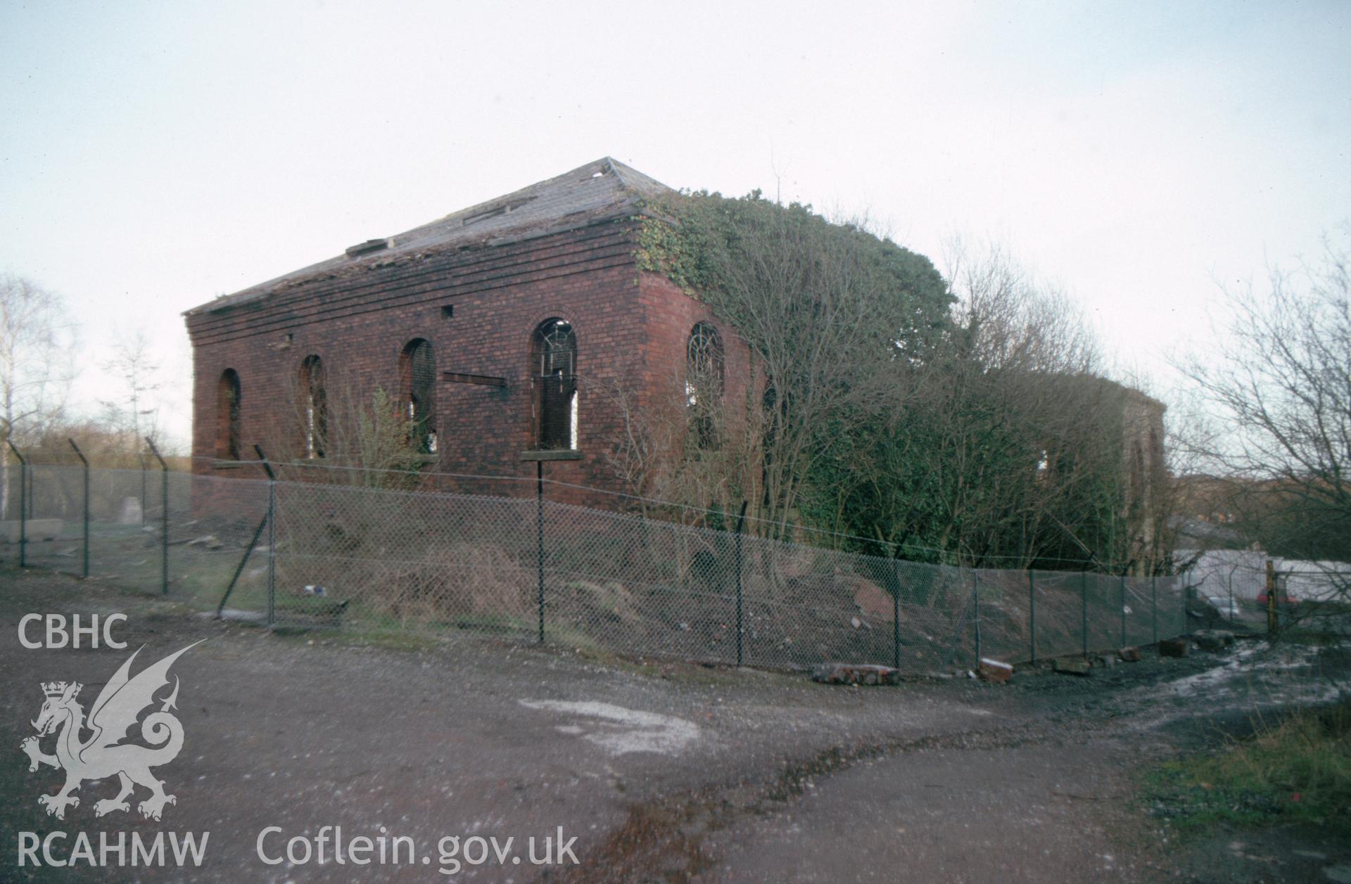 Digitized 35mm slide showing Plas Power Colliery site.