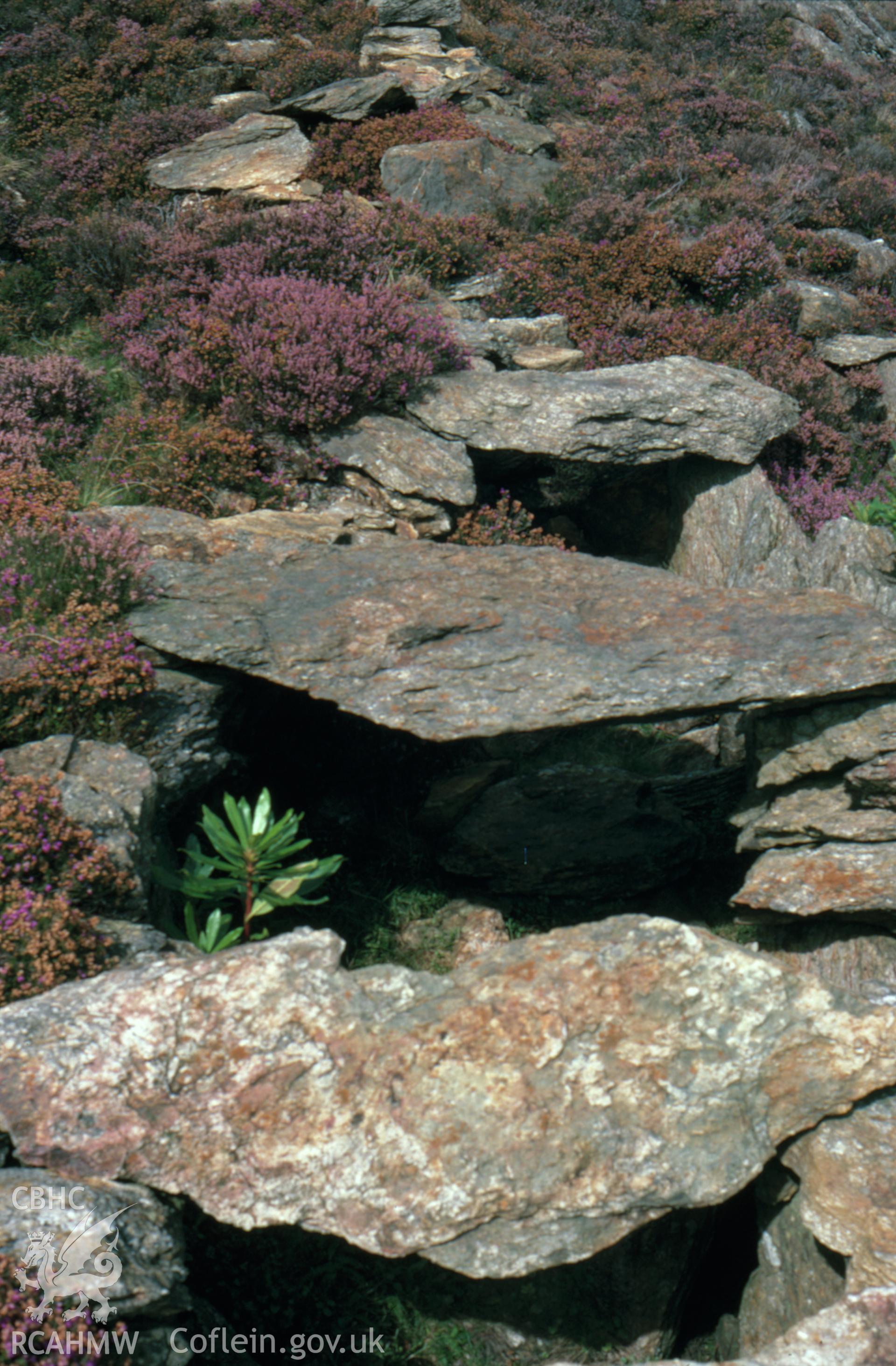 Digitized 35mm slide Llwyndu Copper Mine, flue, Beddgelert.