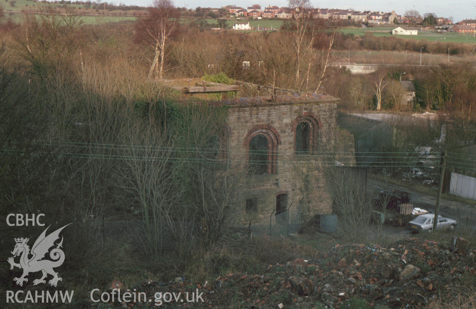 Digitized 35mm slide showing Plas Power Colliery site.