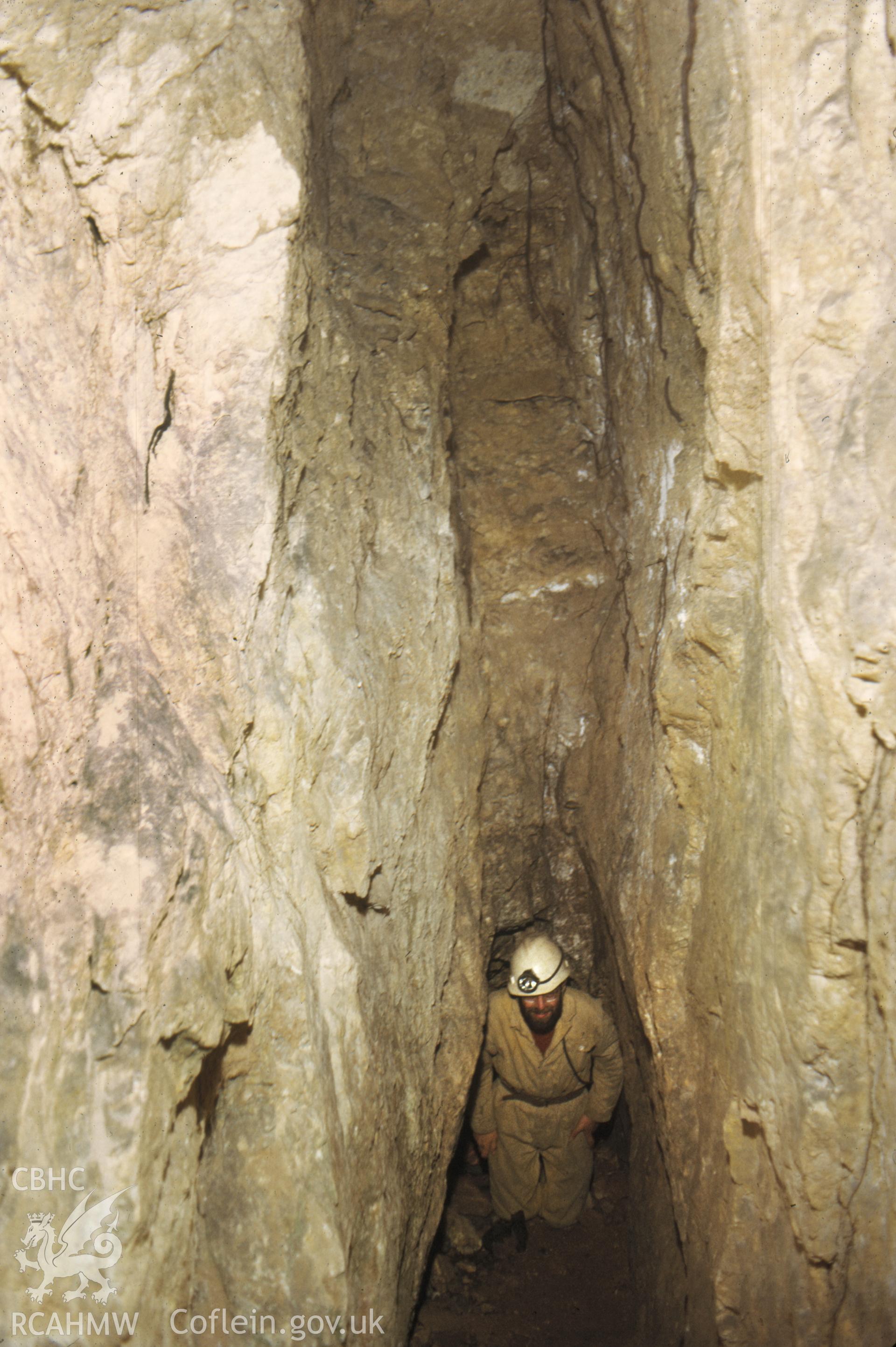 Digitized 35mm slide of Graig Fawr, old workings.