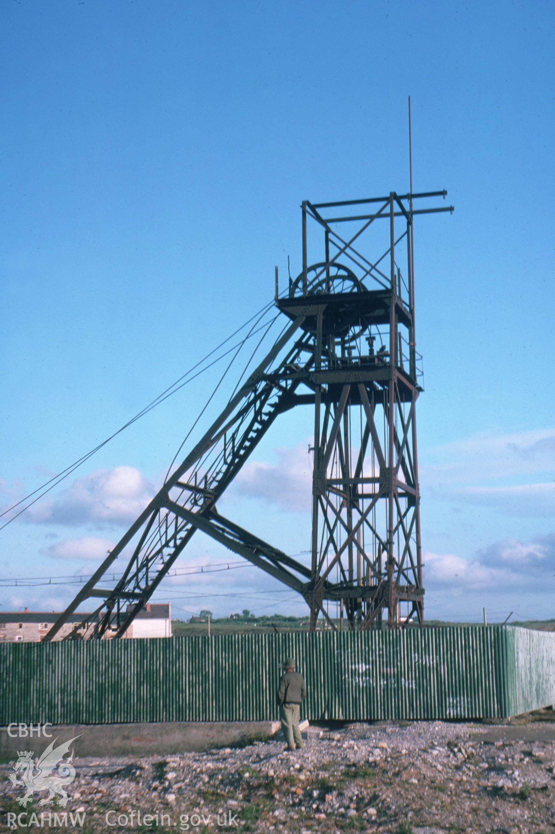 Digitized 35mm slide of the Pen y Bryn shaft.